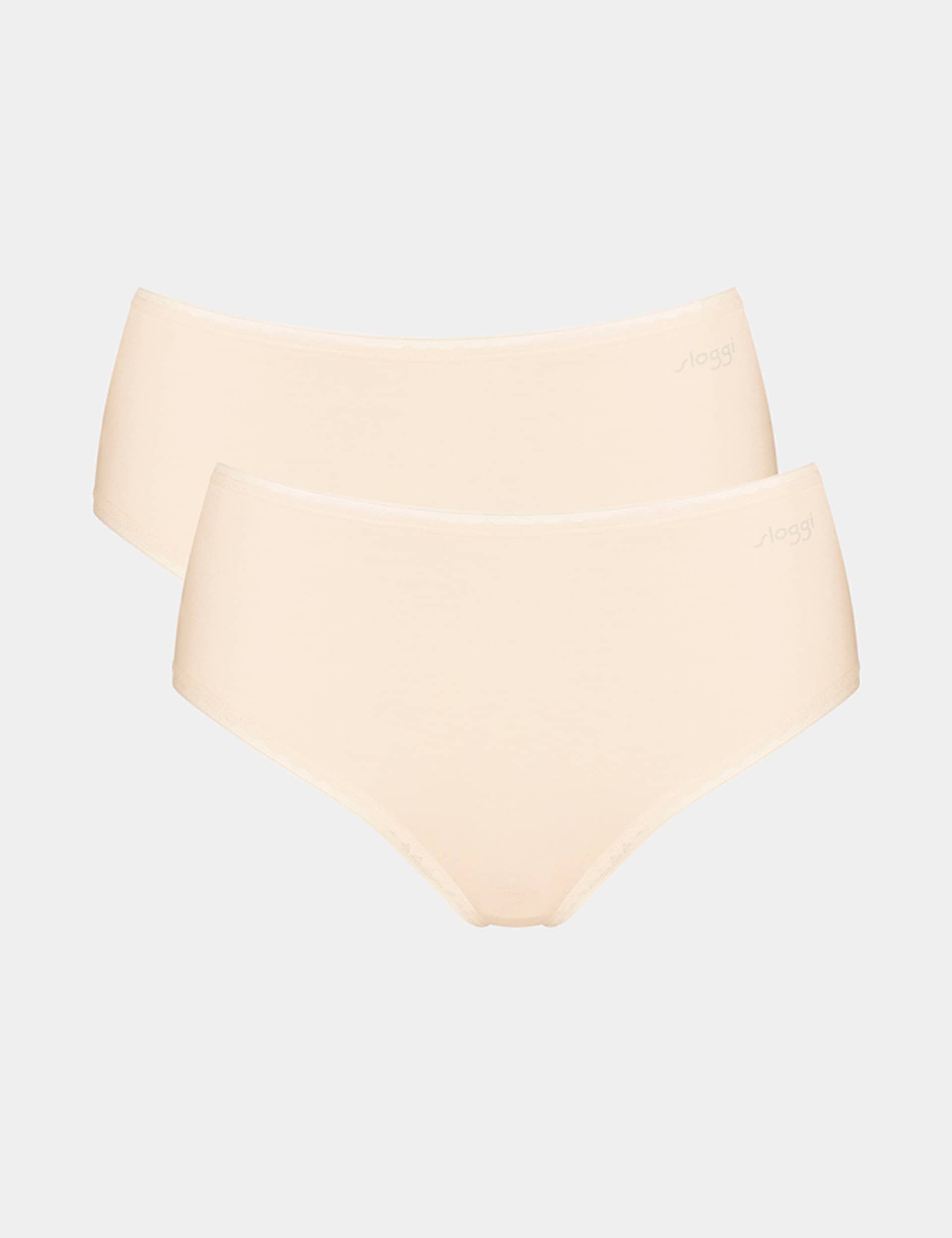 Sloggi Women's 2pk Go Cotton Rich High Waisted Full Briefs