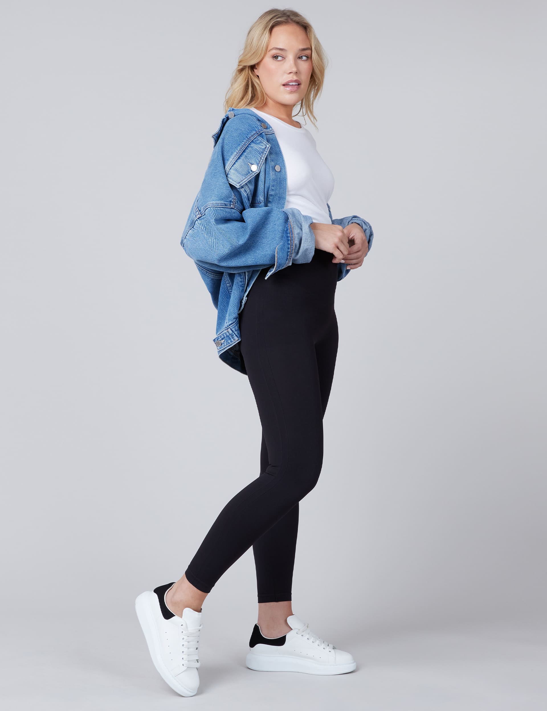 Spanx Women's Seamless Ecocare Medium Control High Rise Leggings