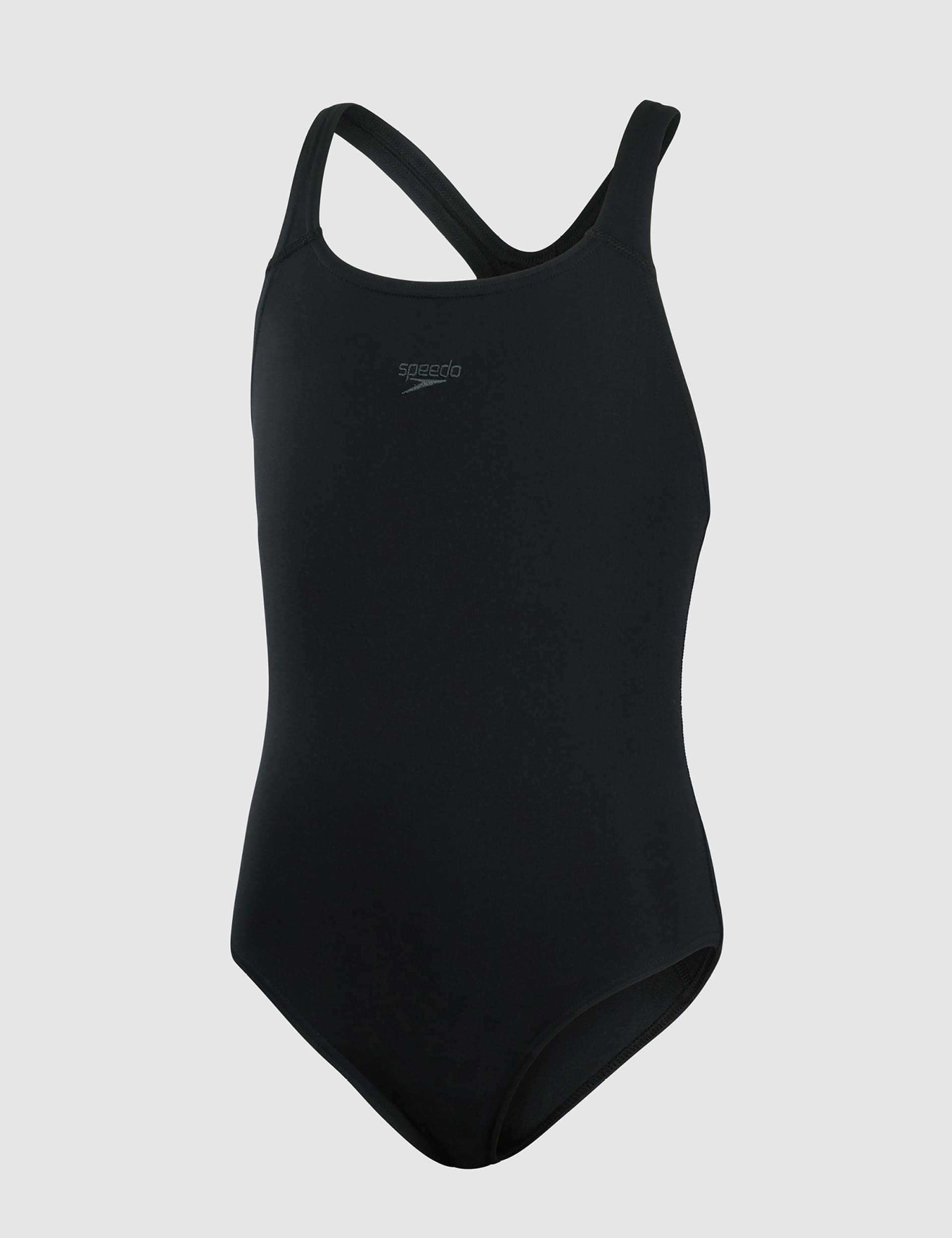 Speedo Girls Medalist Swimsuit (4-16 Yrs) - 13-14 - Black, Blue,Black,Navy