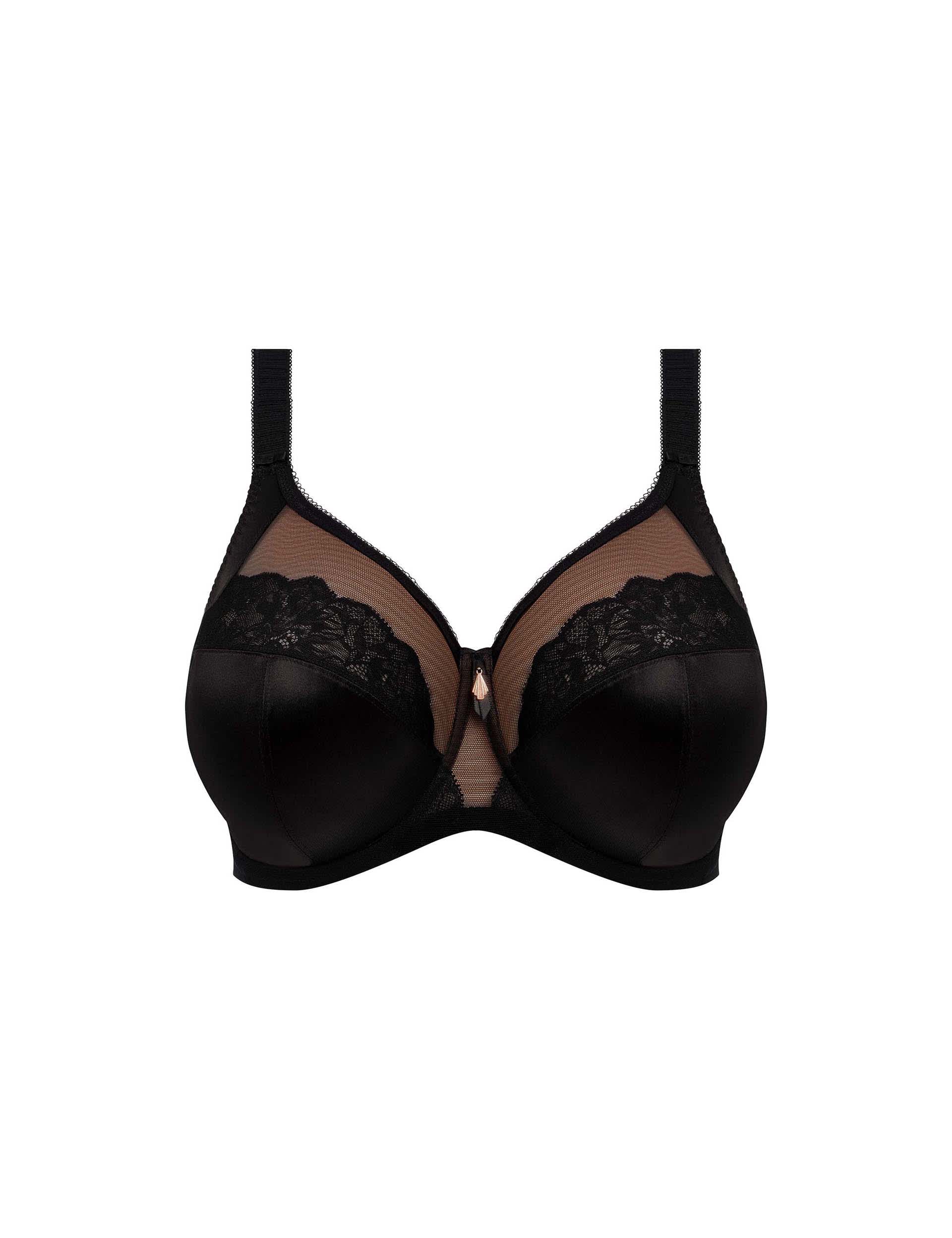 Elomi Women's Cate Allure Wired Full Cup Bra E-K - 46E - Black, Black