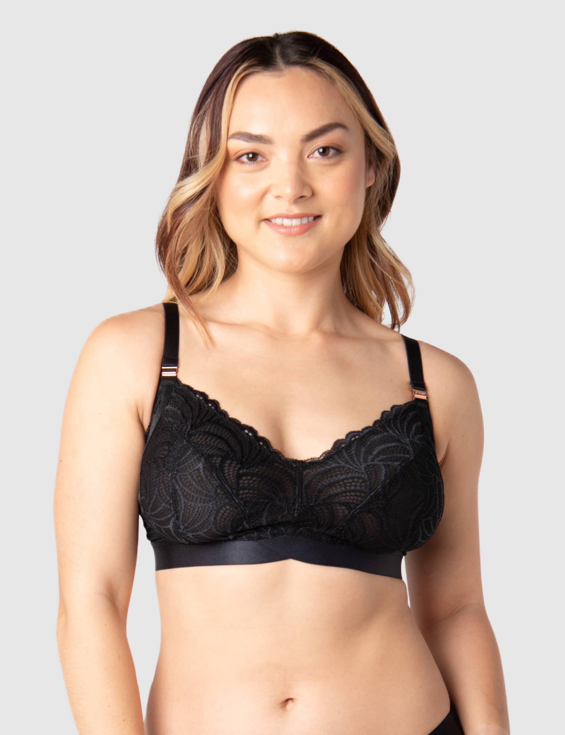 Hotmilk Women's Warrior Soft Cup Nursing Bra - 34GGH - Black, Black