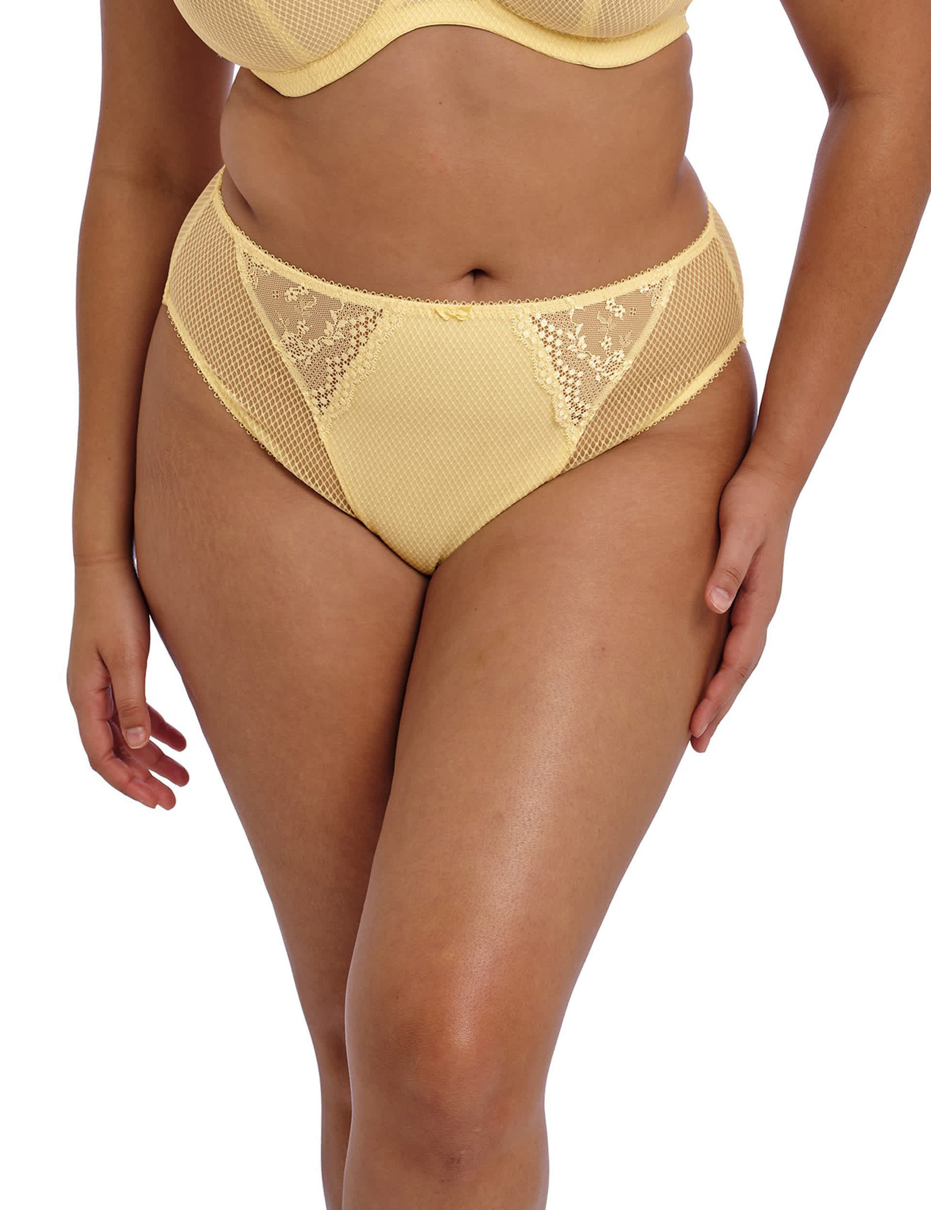 Elomi Women's Charley High Leg Knickers - XL - Lemon, Lemon