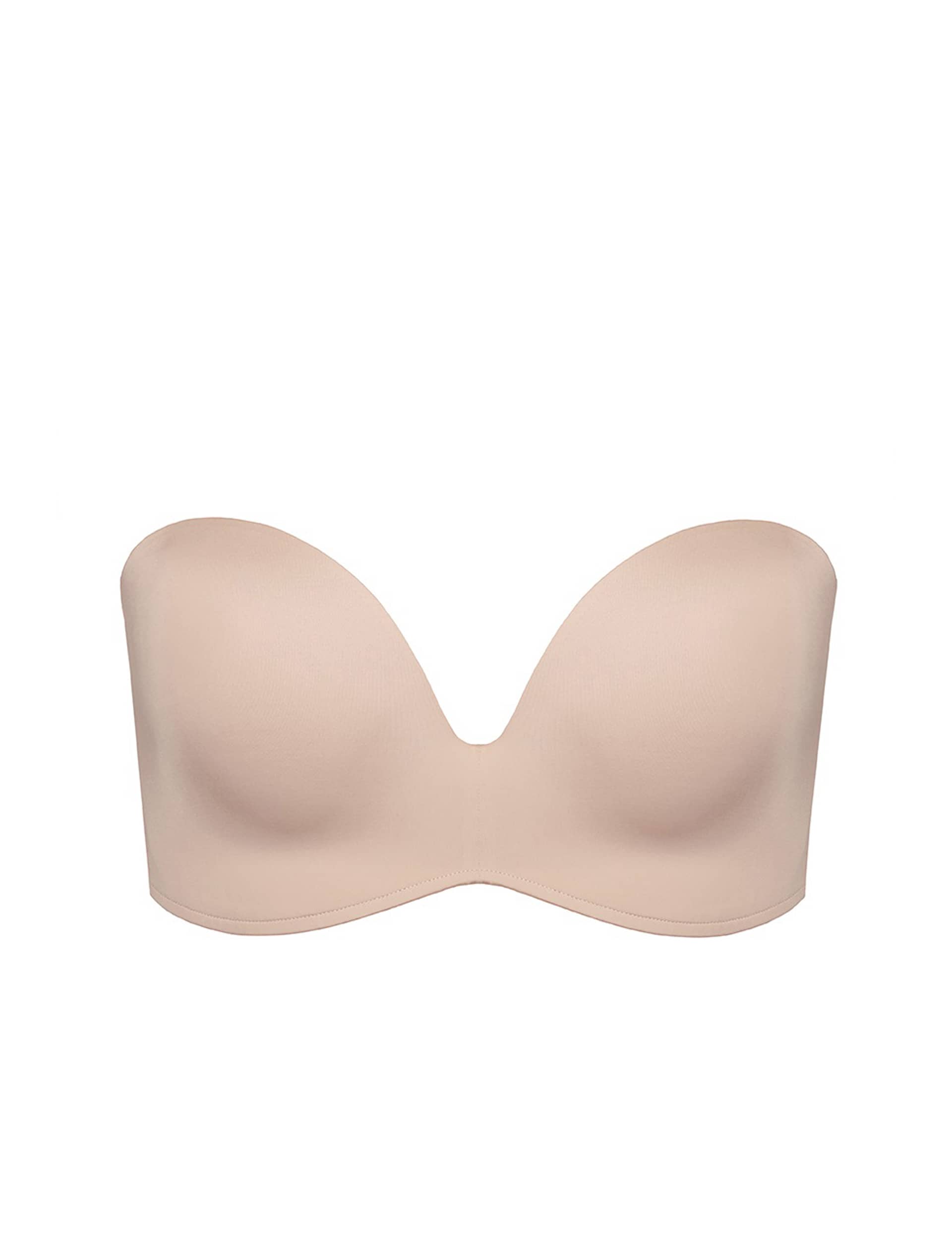 Wonderbra Women's Ultimate Wired Strapless Bra A-E - 34B - Beige, Beige,Black