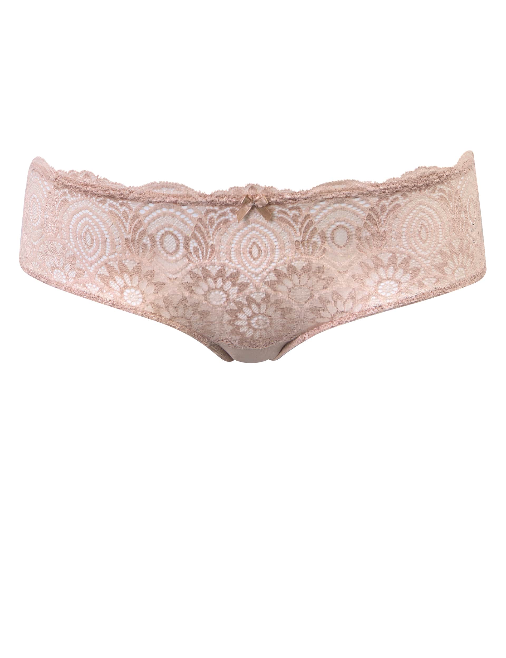 wonderbra refined glamour all over lace shorts - pale pink, pale pink