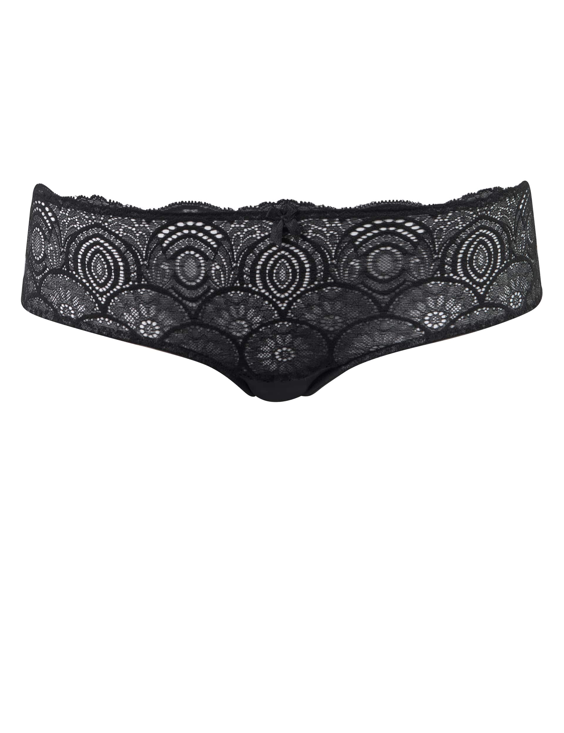 wonderbra refined glamour all over lace shorts - black, black