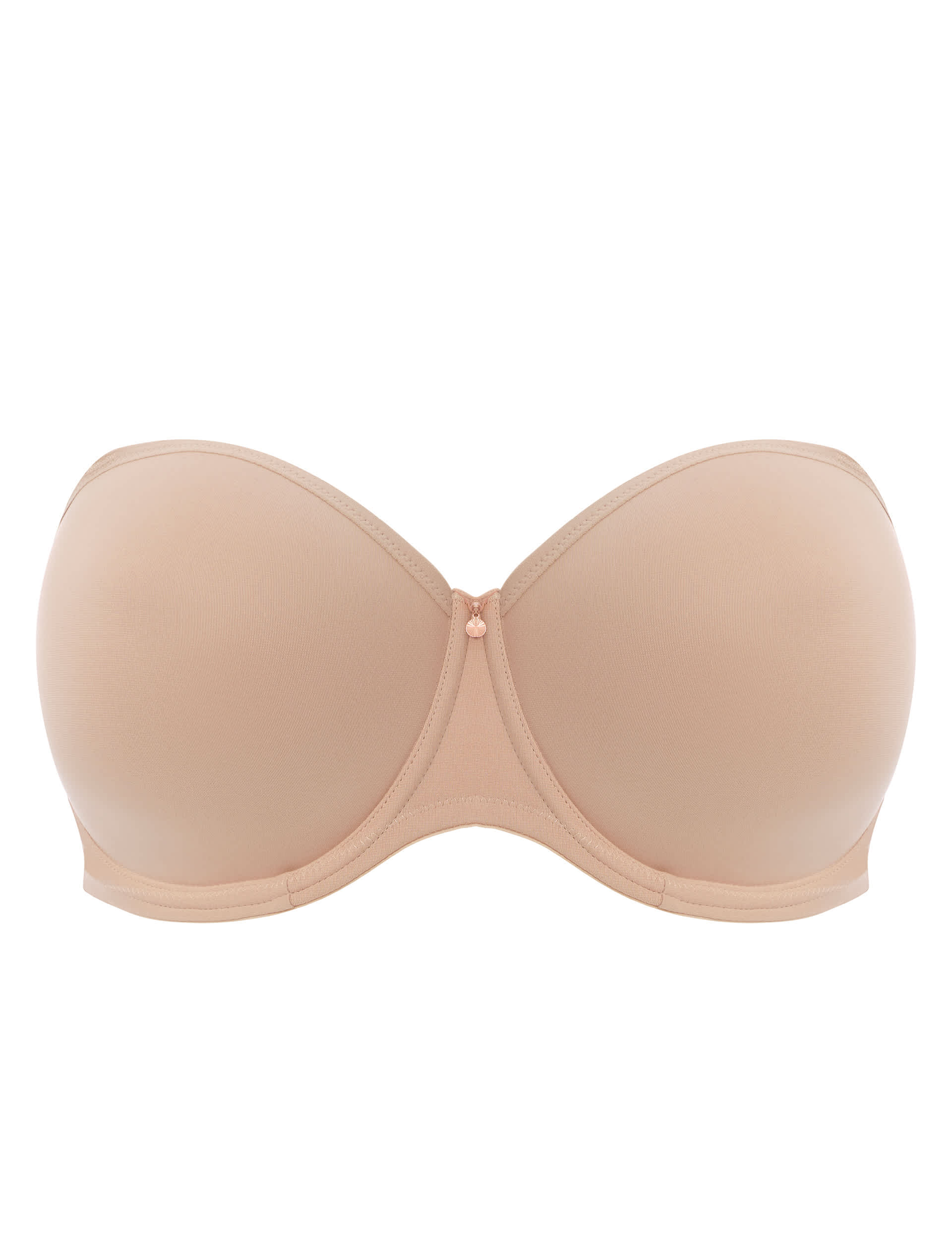 Elomi Women's Smooth Wired Moulded Strapless Bra DD-J - 44DD - Beige, Beige,Black