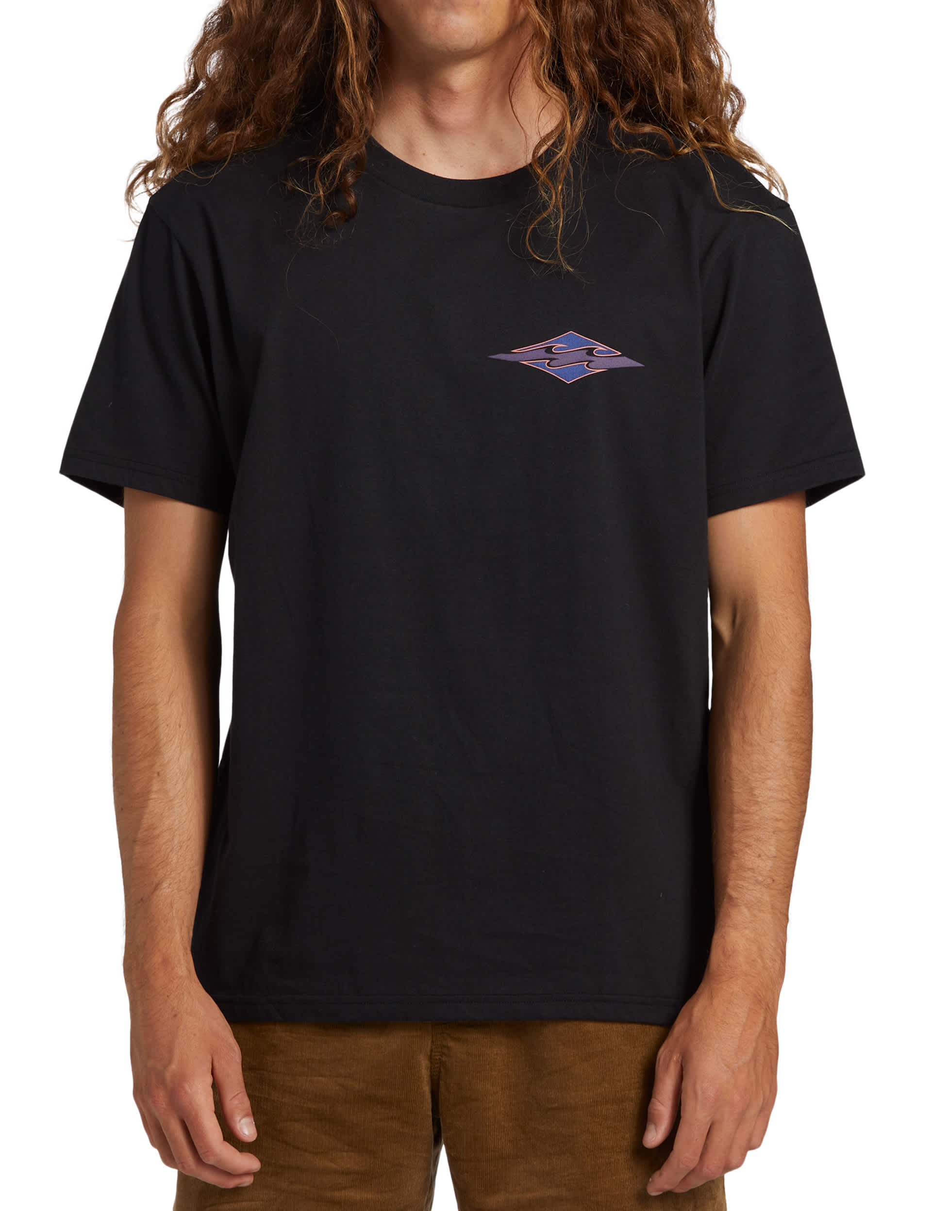 Billabong Men's Crayon Wave Pure Cotton Crew Neck T-Shirt