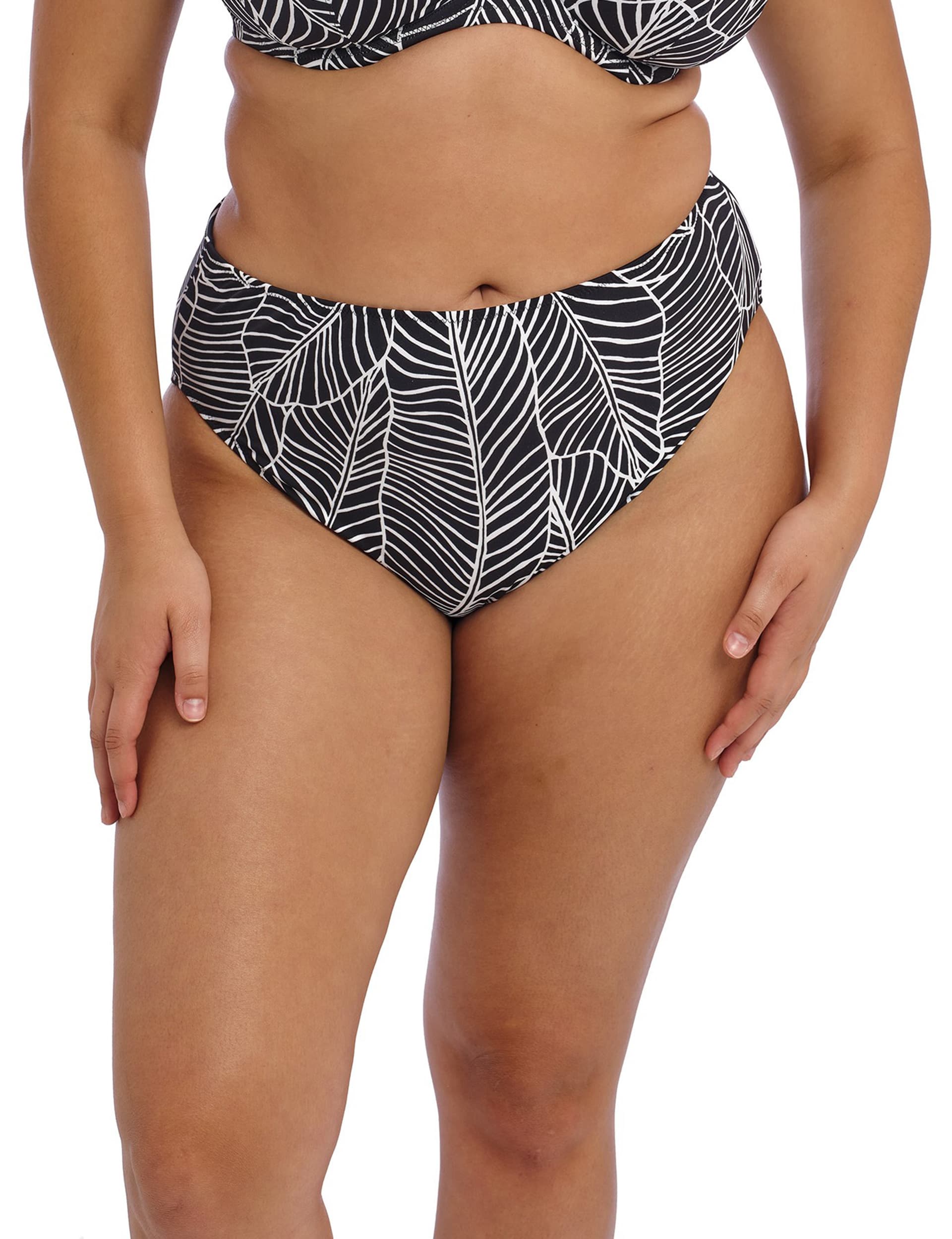 Elomi Women's Printed Bikini Bottoms - 14 - Black Mix, Black Mix