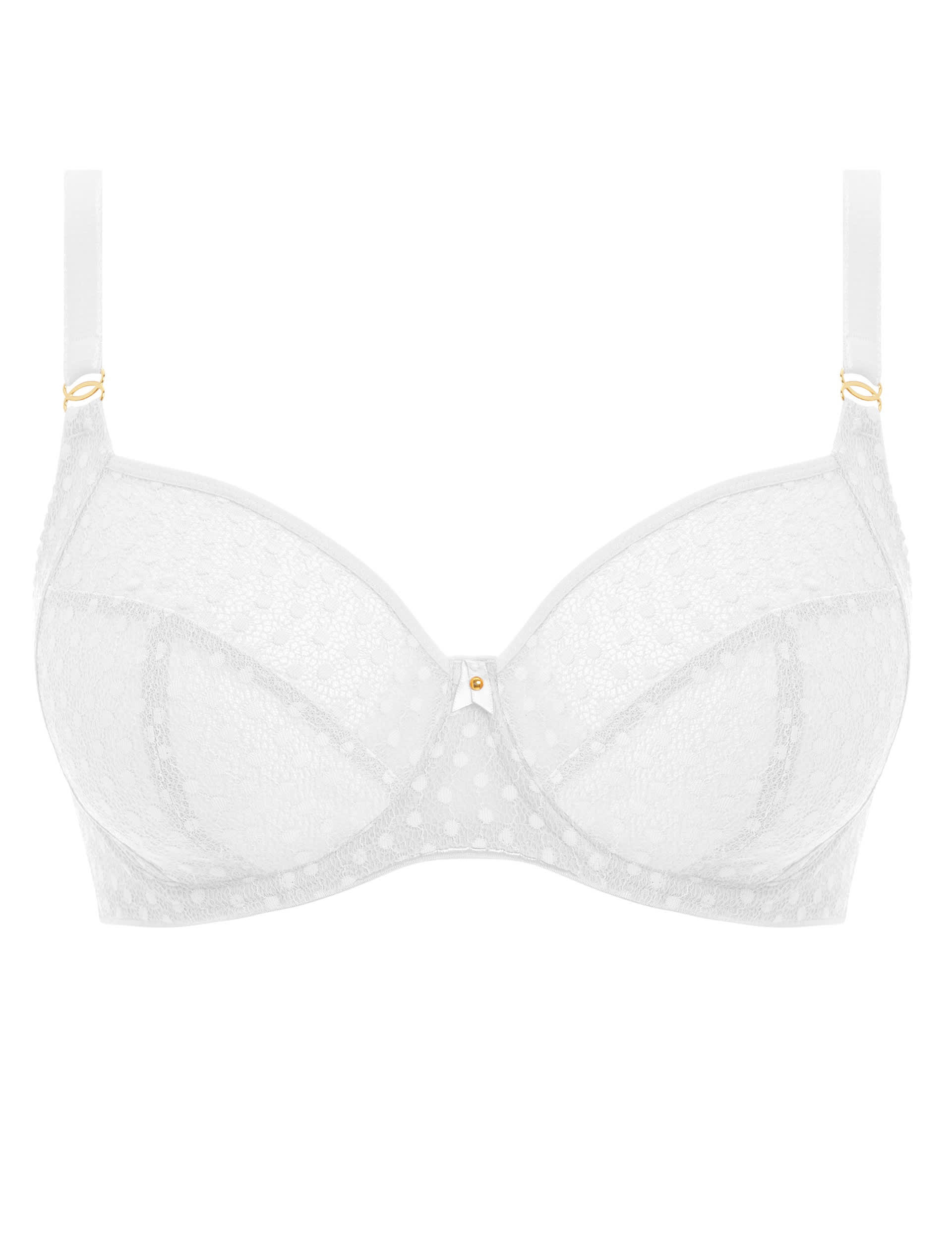 Freya Women's Starlight Wired Side Support Bra D-G - 34E - White, White,Black