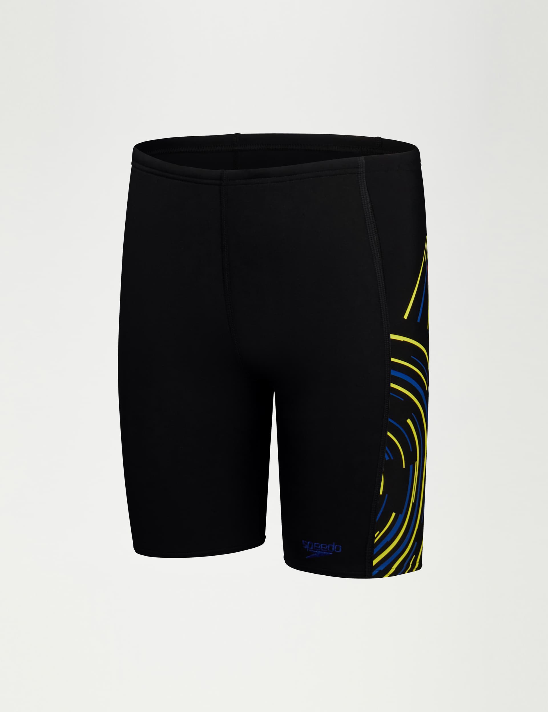 Speedo Boys Plastisol Placement Jammer Swim Shorts (5-16 Yrs) - 13-14 - Black Mix, Black Mix