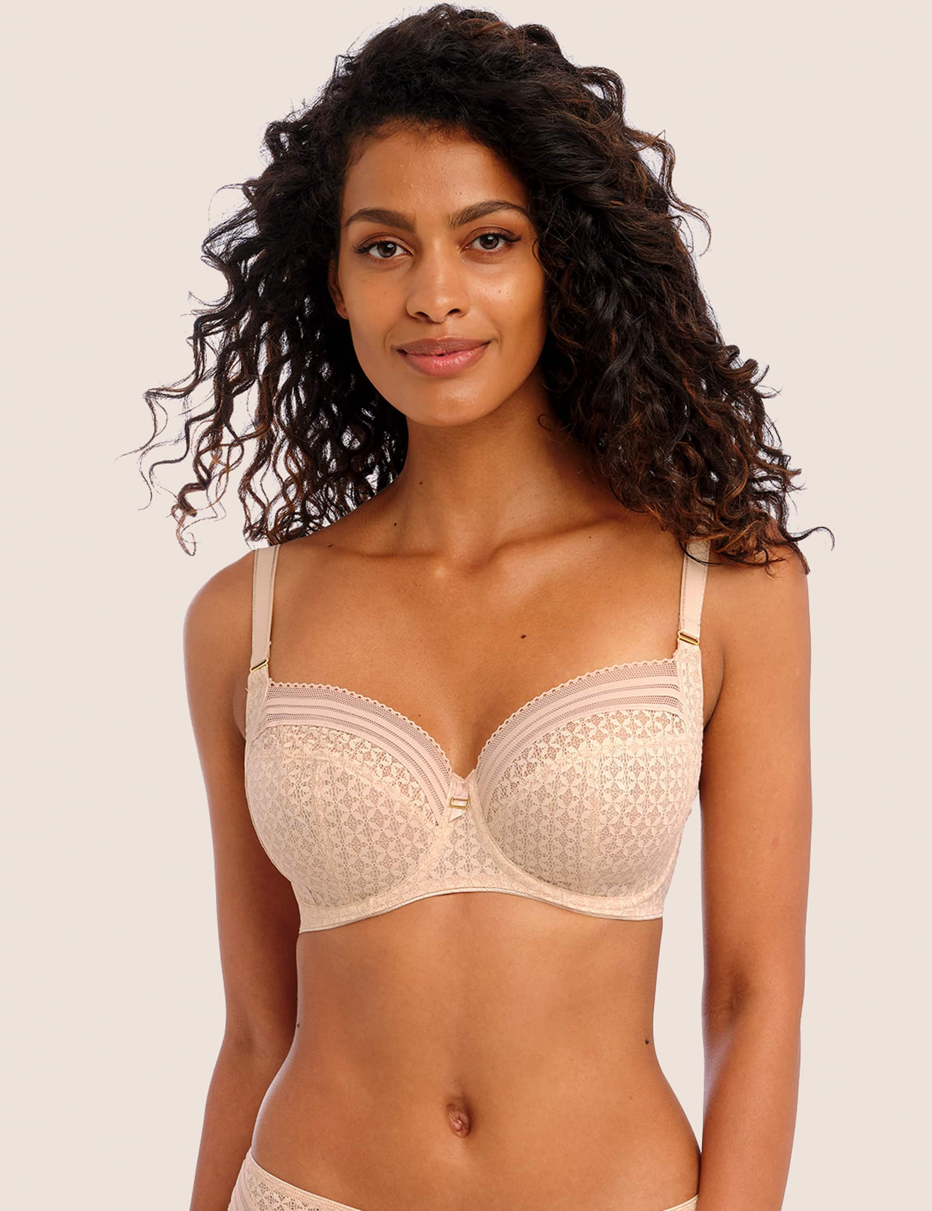 Freya Women's Viva Wired Side Support Bra D-K - 36F - Beige, Beige