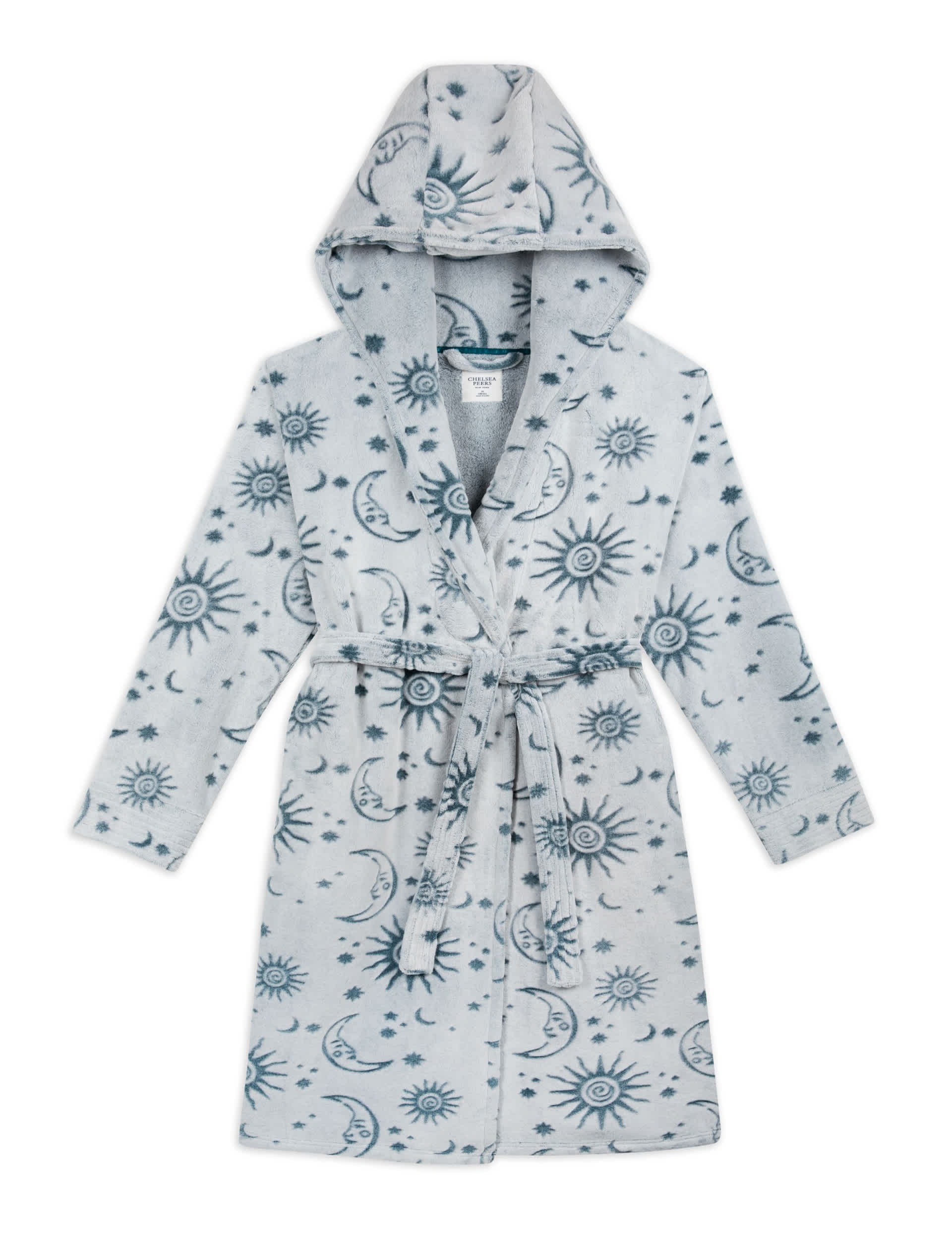 Chelsea Peers Women's Fleece Celestial Print Dressing Gown - 14 - Green Mix, Green Mix