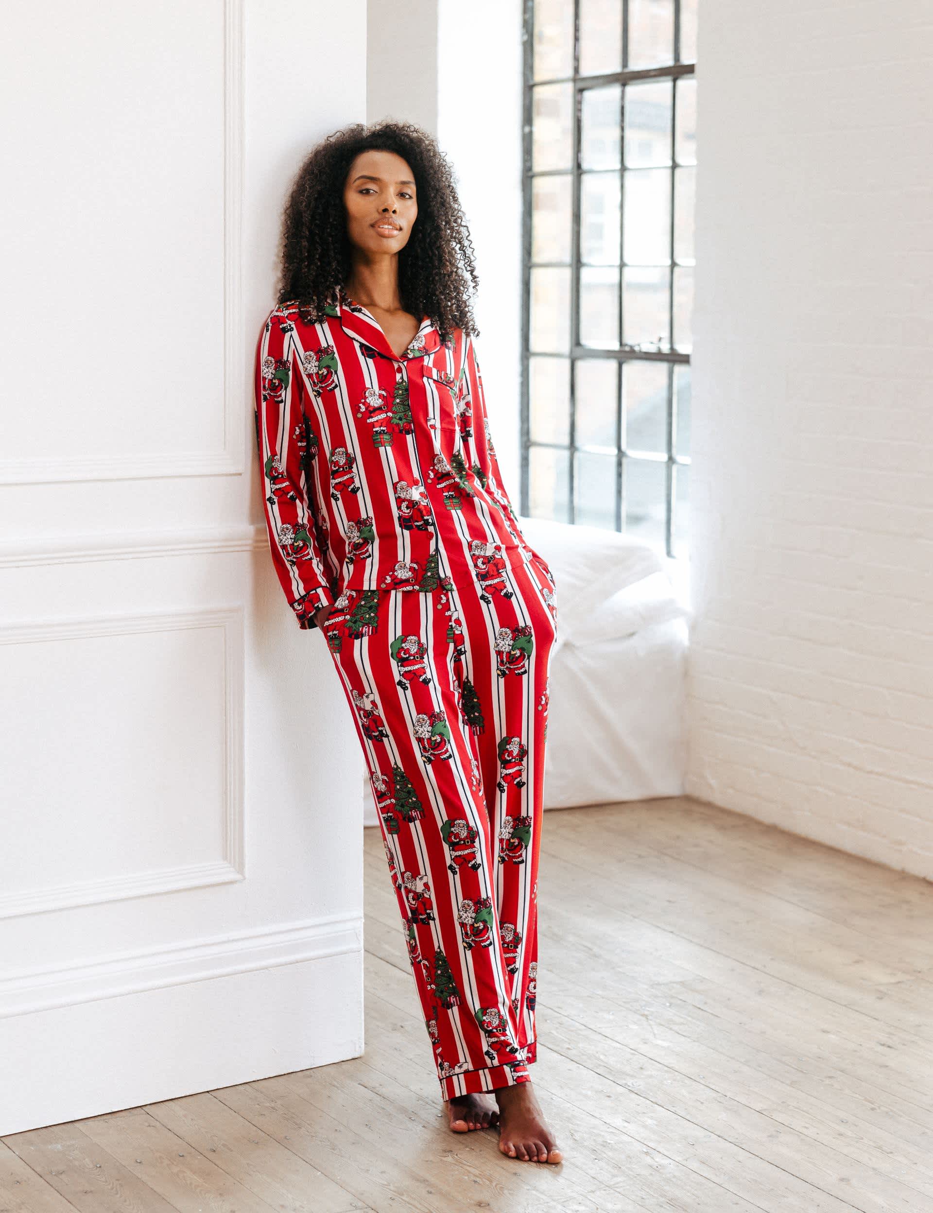 Chelsea Peers Women's Candy Cane Festive Print Pyjama Set - 26 - Red Mix, Red Mix