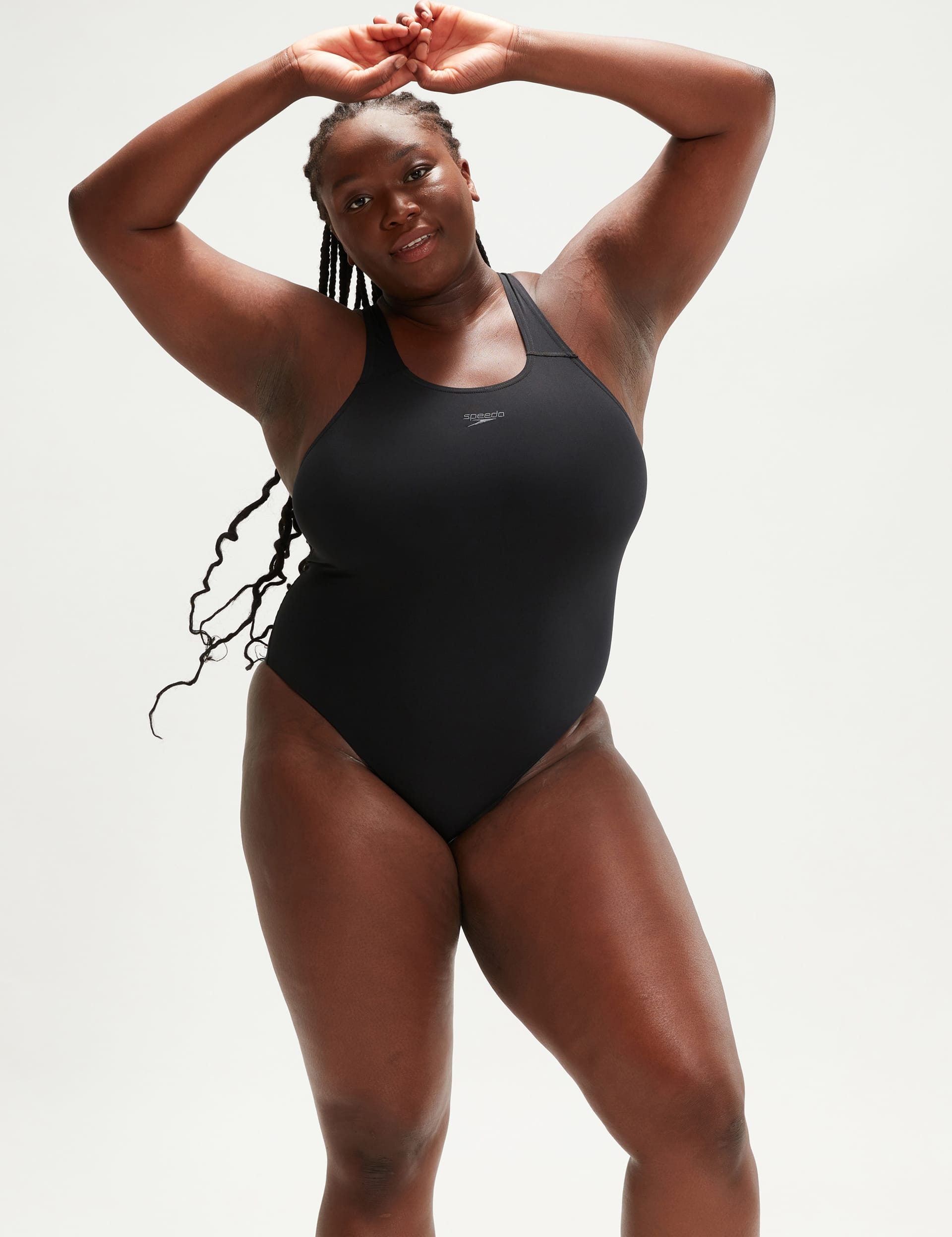 Speedo Women's Medalist Racer Back Scoop Neck Swimsuit