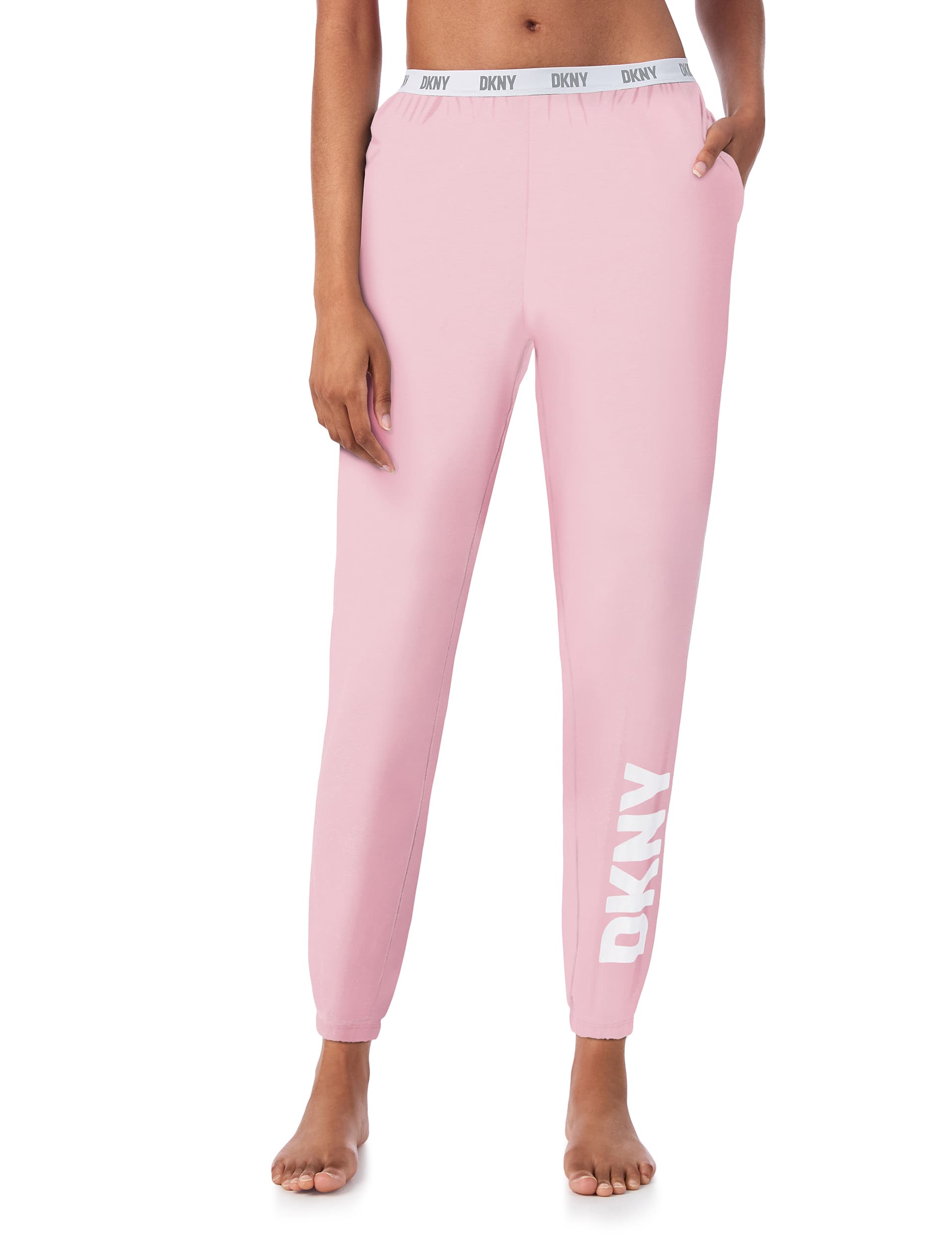 Dkny Women's Cotton Rich Logo Pyjama Bottoms - Pink Mix, Pink Mix,Black Mix,Grey Mix