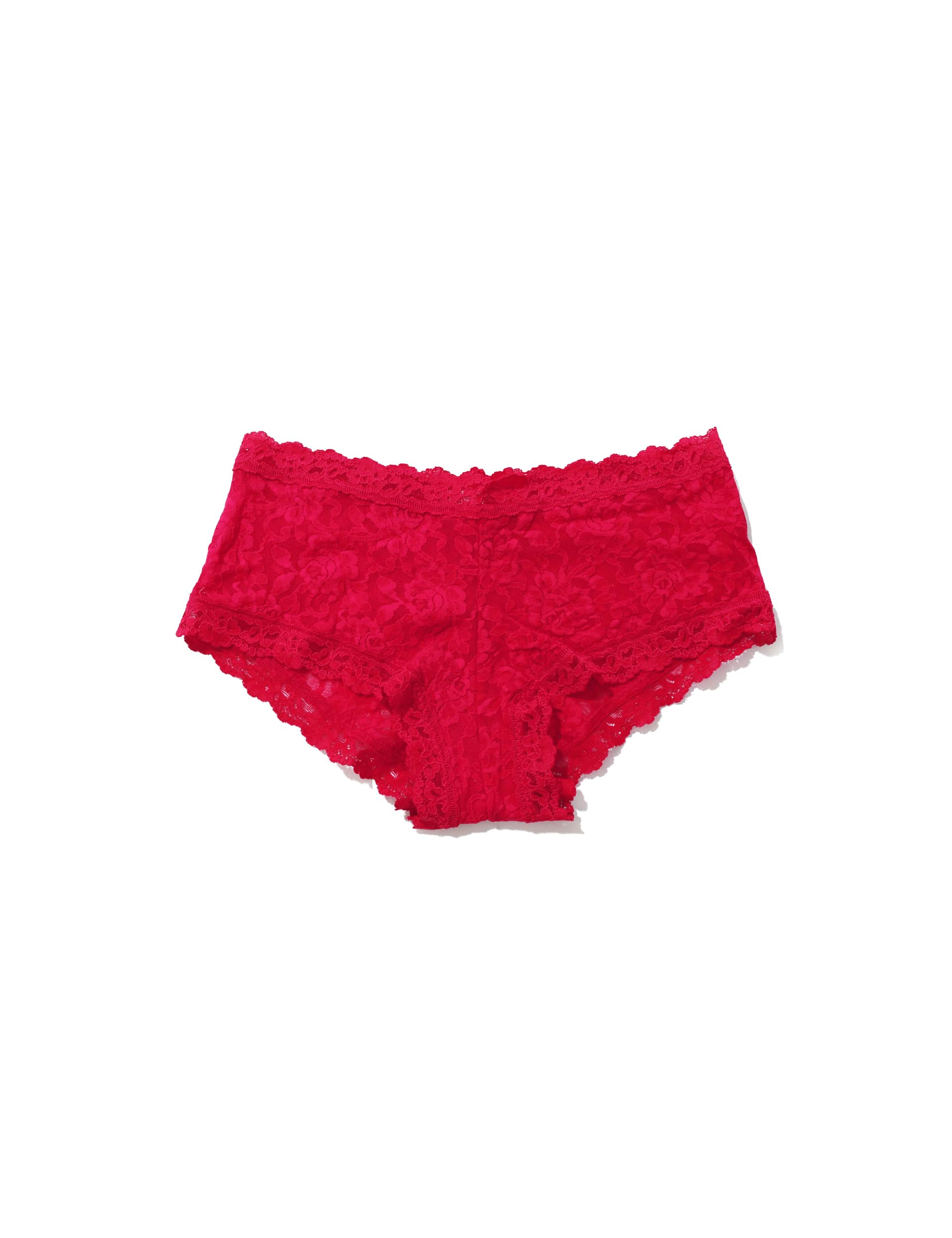 Hanky Panky Women's Signature Lace Boyshort Knicker - Bright Red, Bright Red