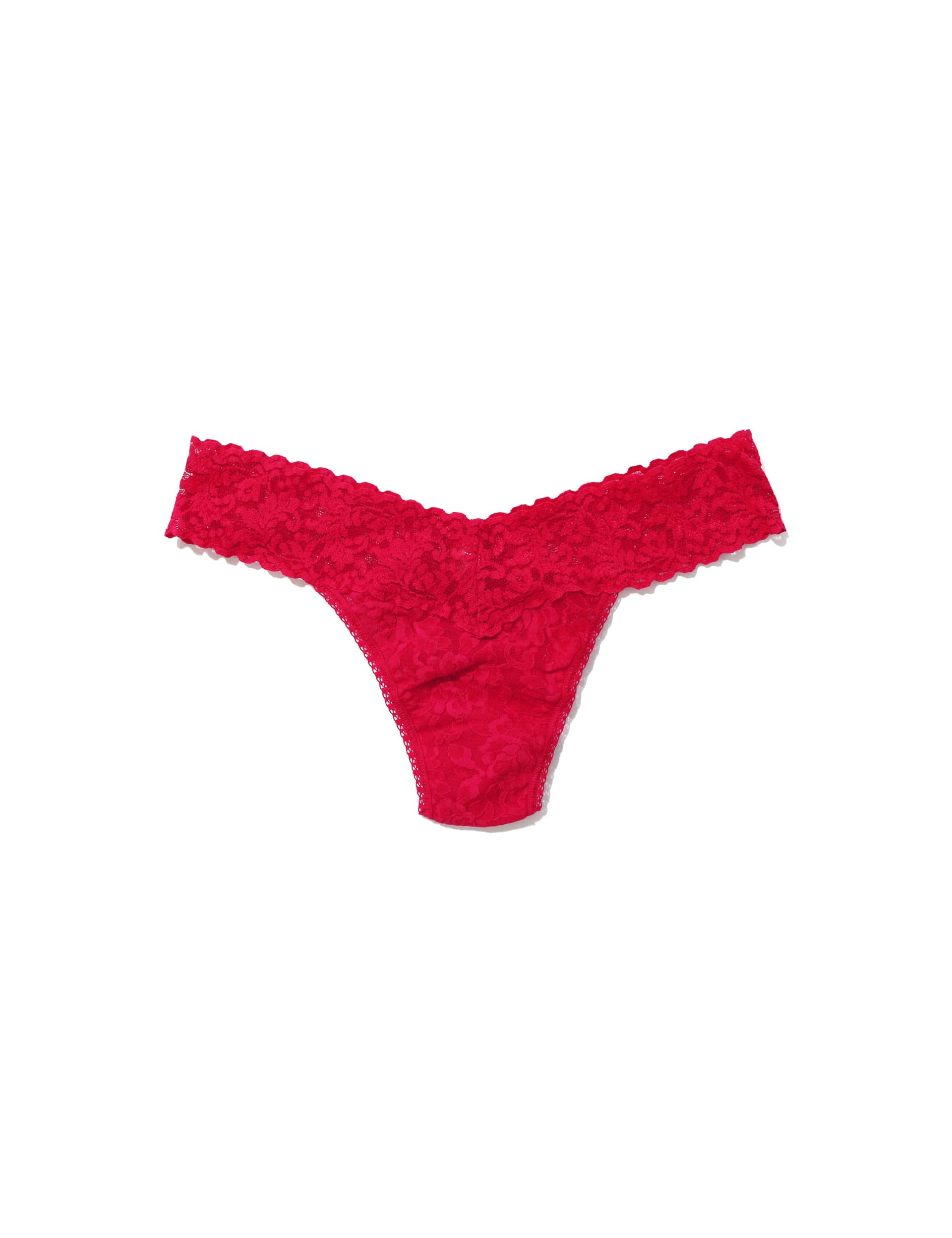 Hanky Panky Women's Low Rise Signature Lace Thong - Bright Red, Bright Red