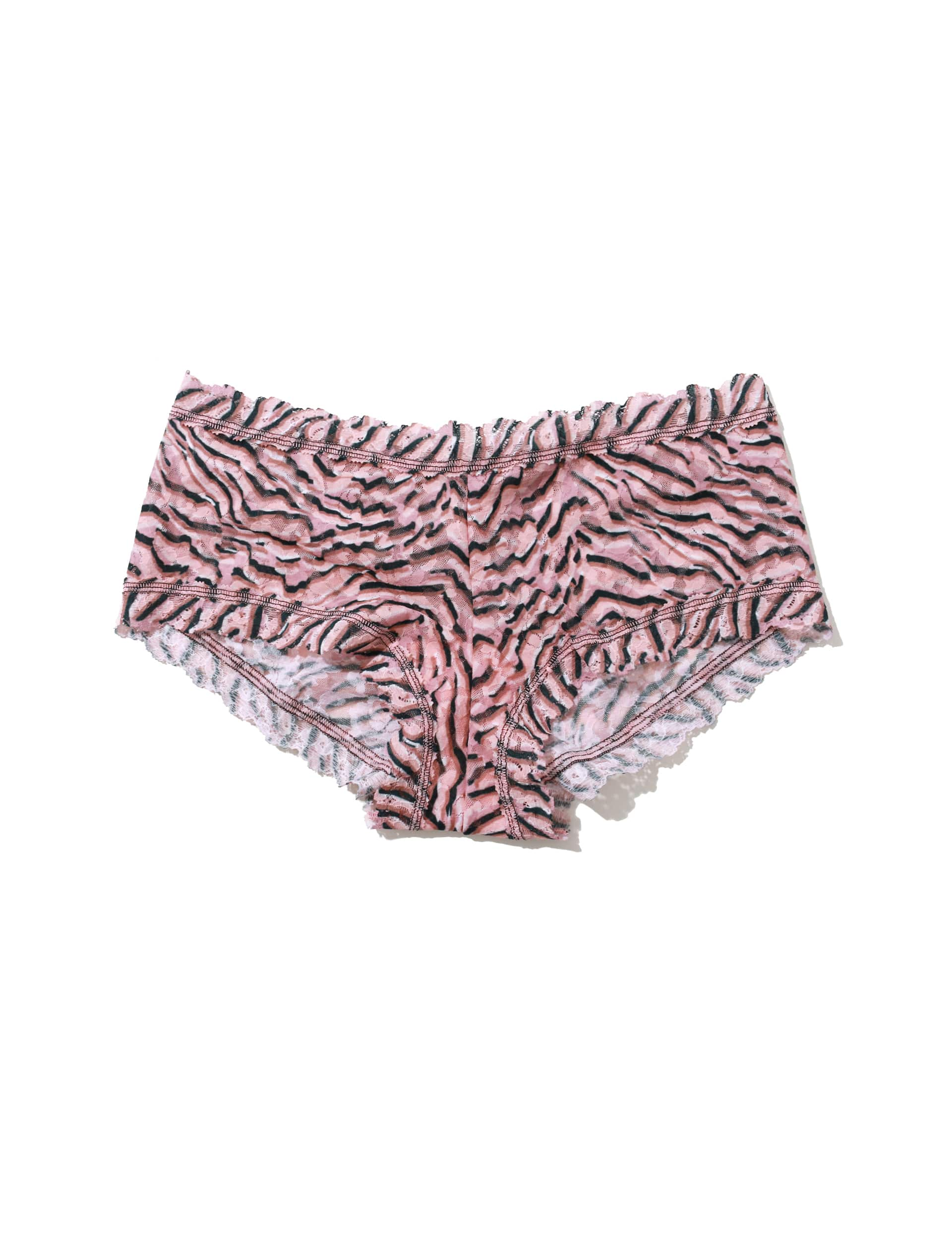 Hanky Panky Women's Signature Lace Printed Boyshort Knicker - M - Pink Mix, Pink Mix