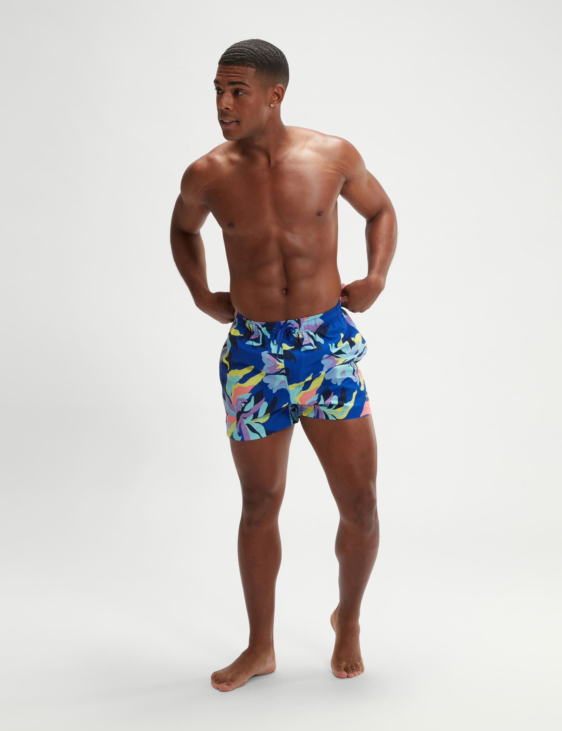 Speedo Men's Leisure Pocketed Swim Shorts - XXL - Blue Mix, Blue Mix