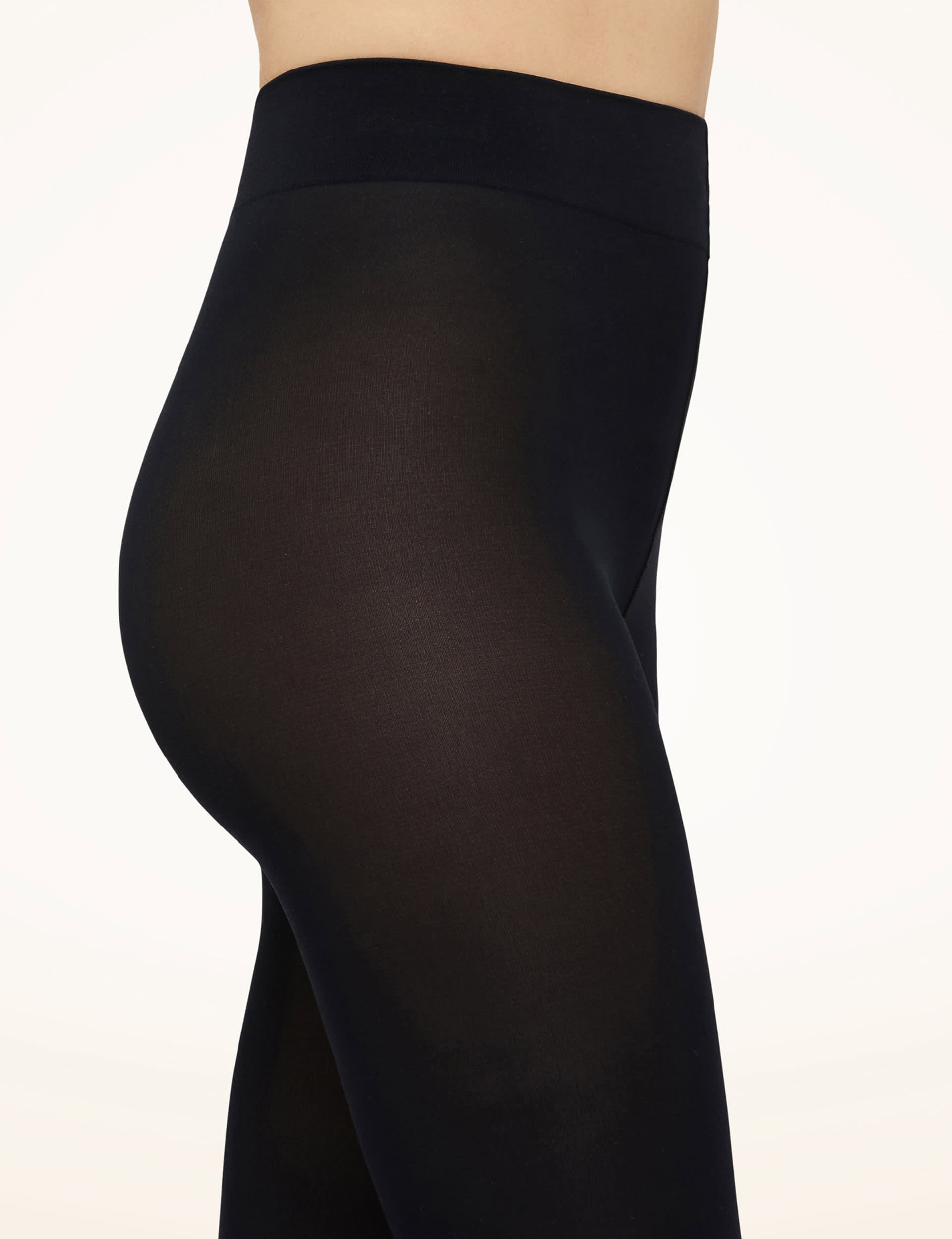 Wolford Women's 66 Denier Velvet Opaque Tights - Navy, Navy,Dark Purple