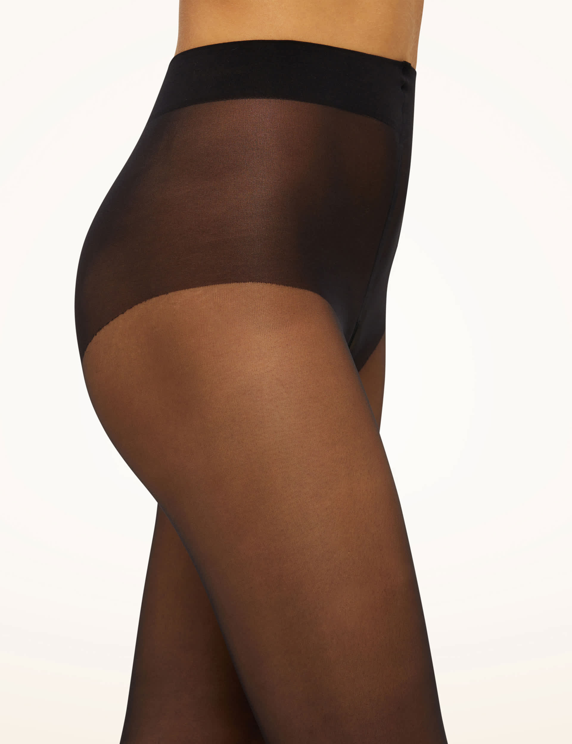 Wolford Women's 10 Denier Seamless Sheer Tights - Black, Caramel,Light Beige,Dark Beige,Black