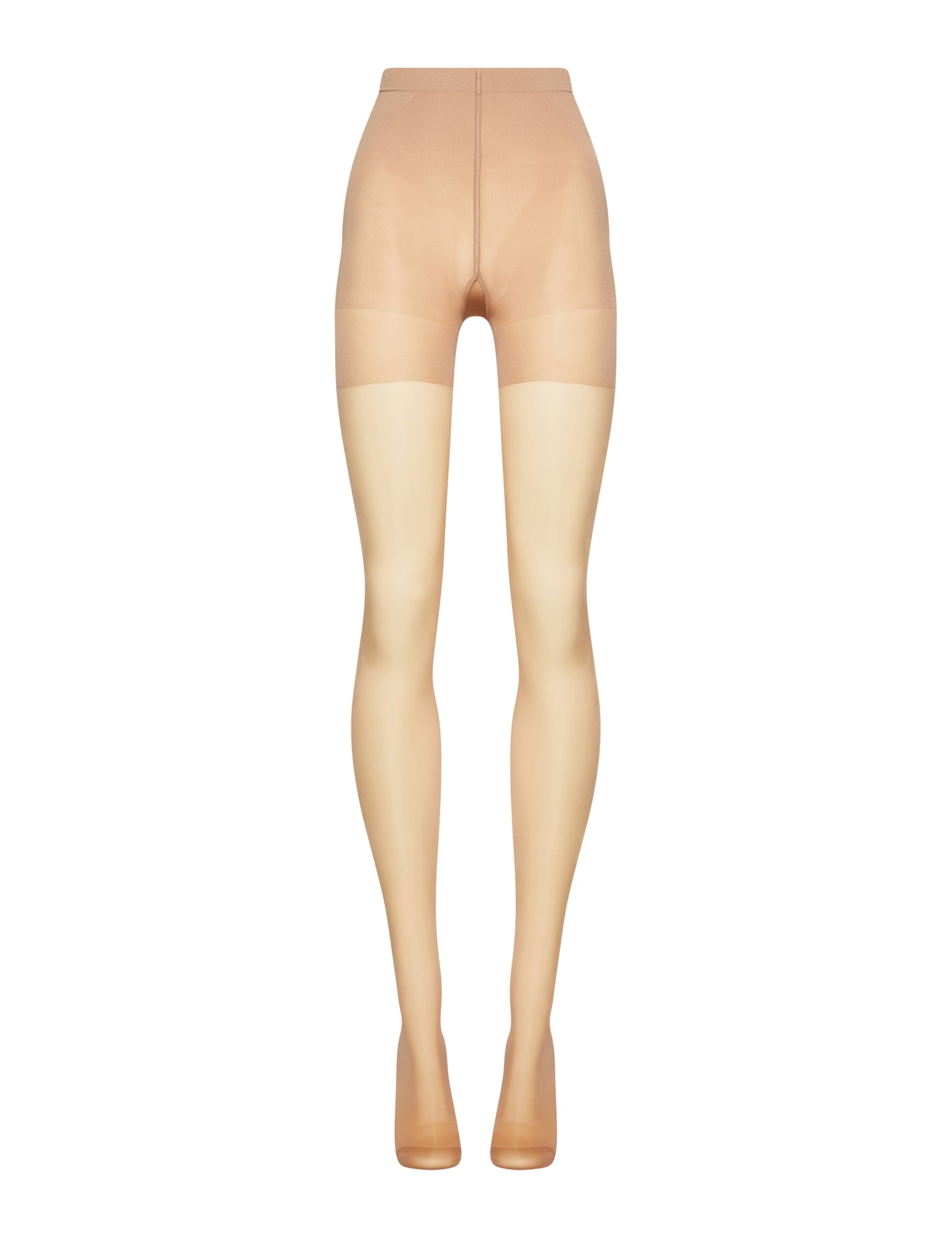 Wolford Women's 15 Denier Sheer Tights - L - Dark Beige, Dark Beige,Black