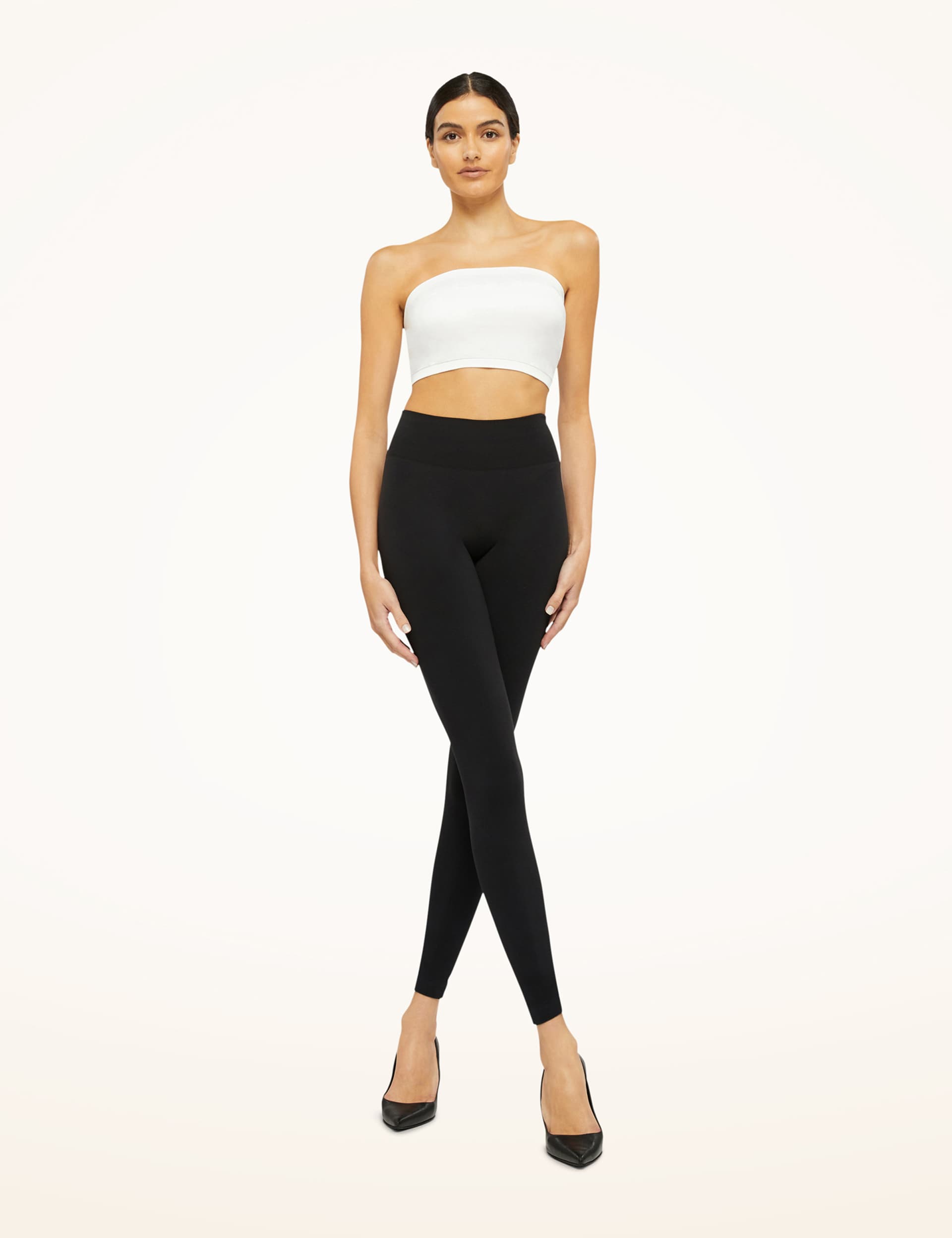 Wolford Women's Perfect Fit High Waisted Leggings - M - Black, Black