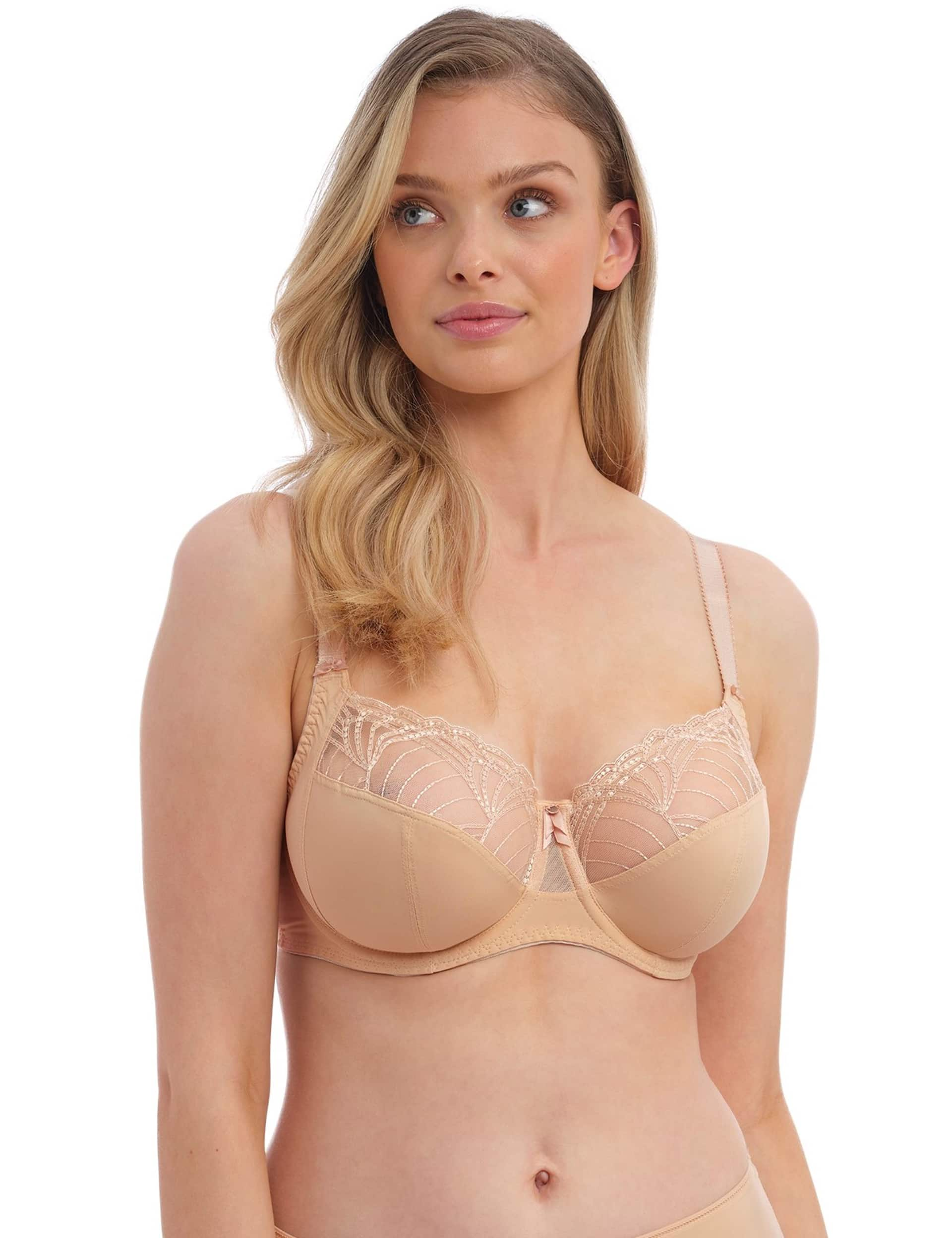 Fantasie Women's Adelle Wired Side Support Full Cup Bra - 34DD - Natural Beige, Natural Beige,White,Black