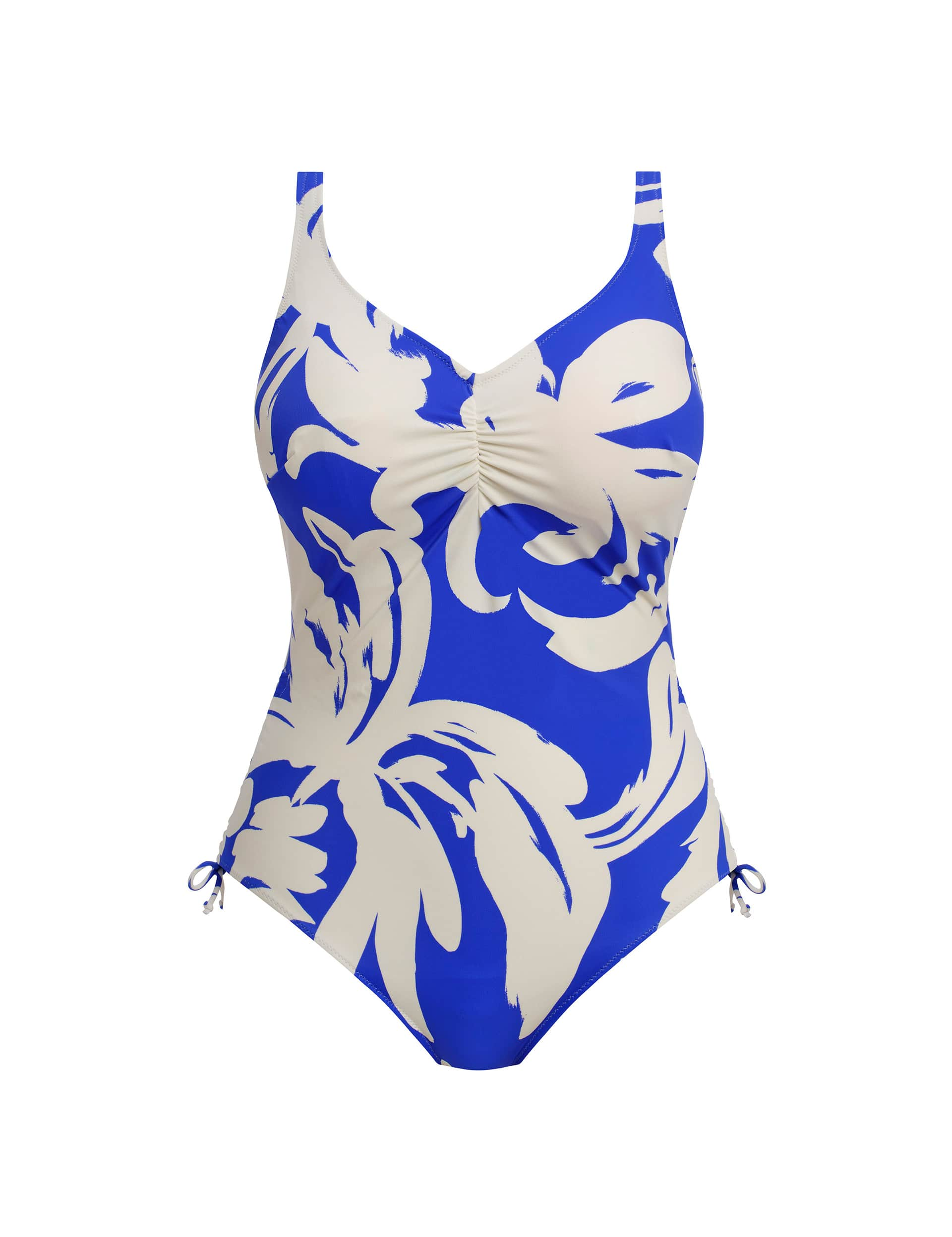 Fantasie Women's Rabida Island Tropical Wired V-Neck Swimsuit - 38DD - Blue, Blue