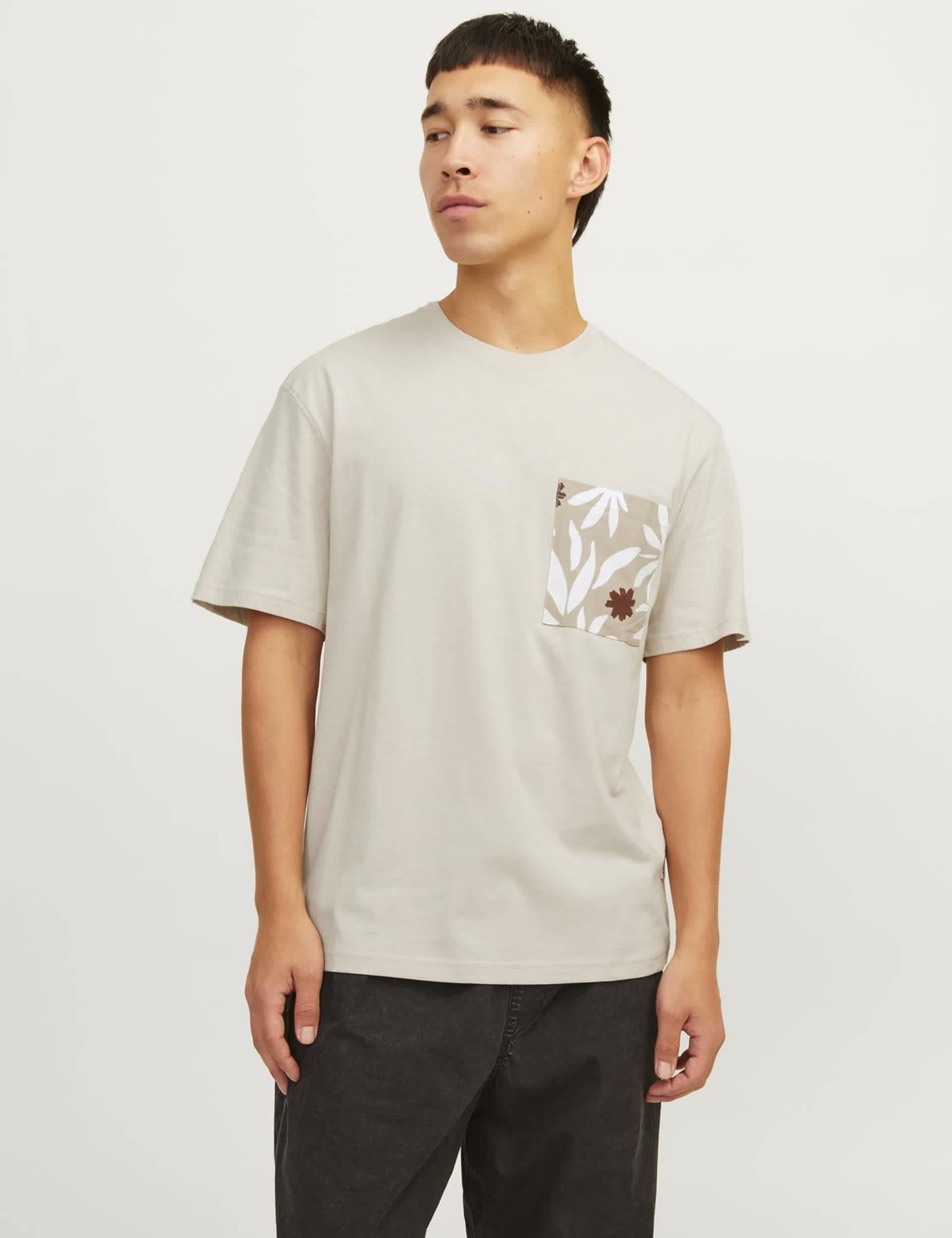 Jack & Jones Men's Pure Cotton Printed T-Shirt