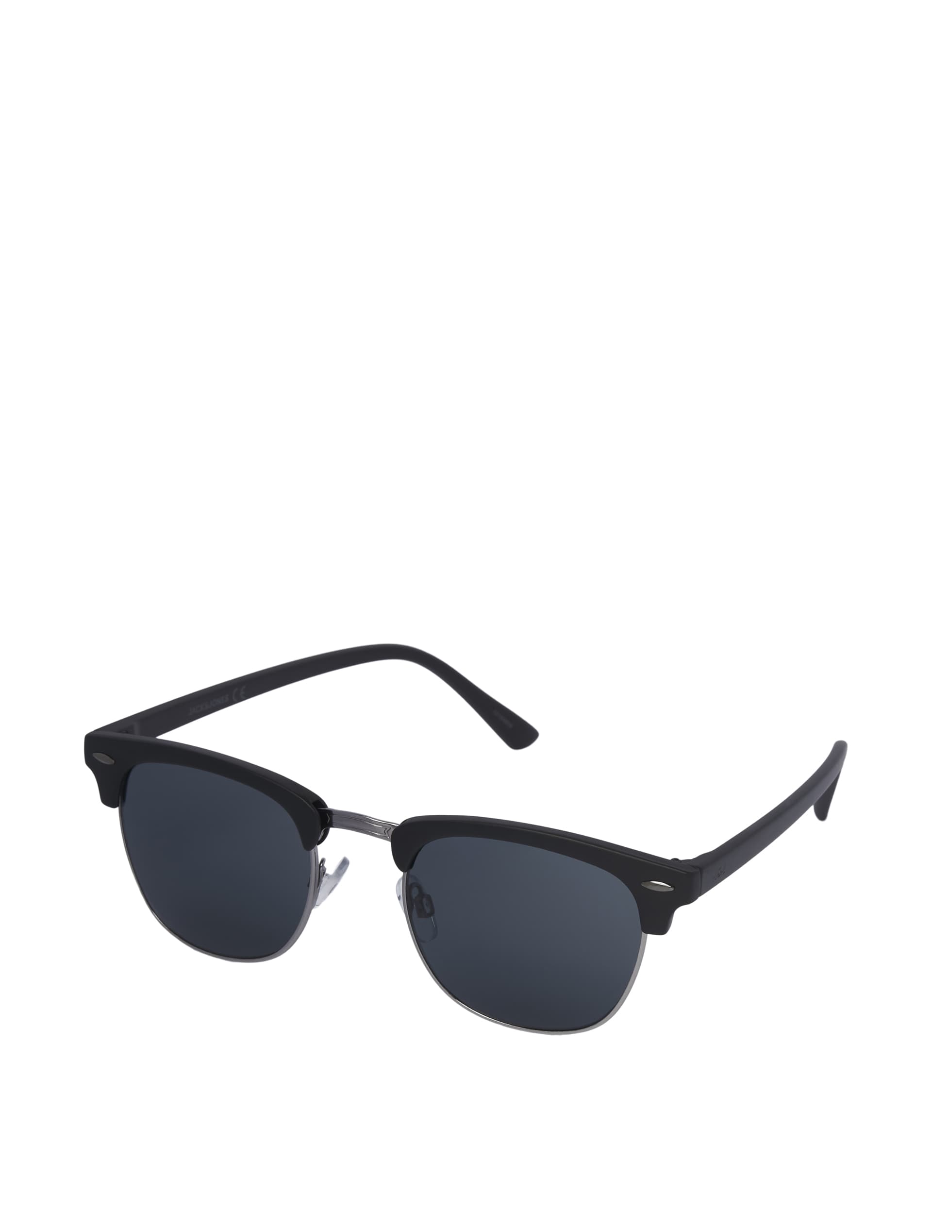 Jack & Jones Men's Retro Semi Rimless Sunglasses - one size - Black, Black