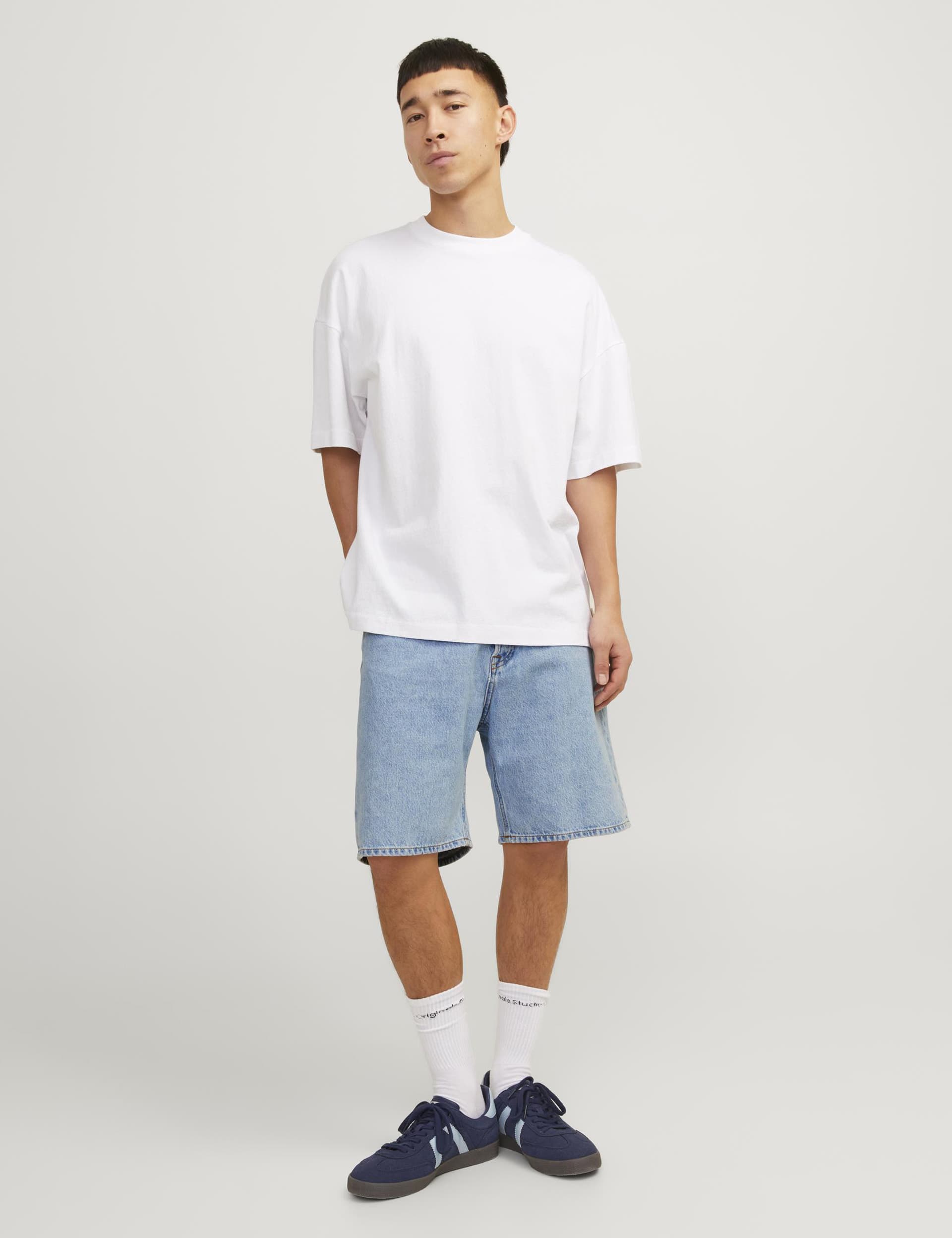 Jack & Jones Men's Cotton Rich Denim Shorts
