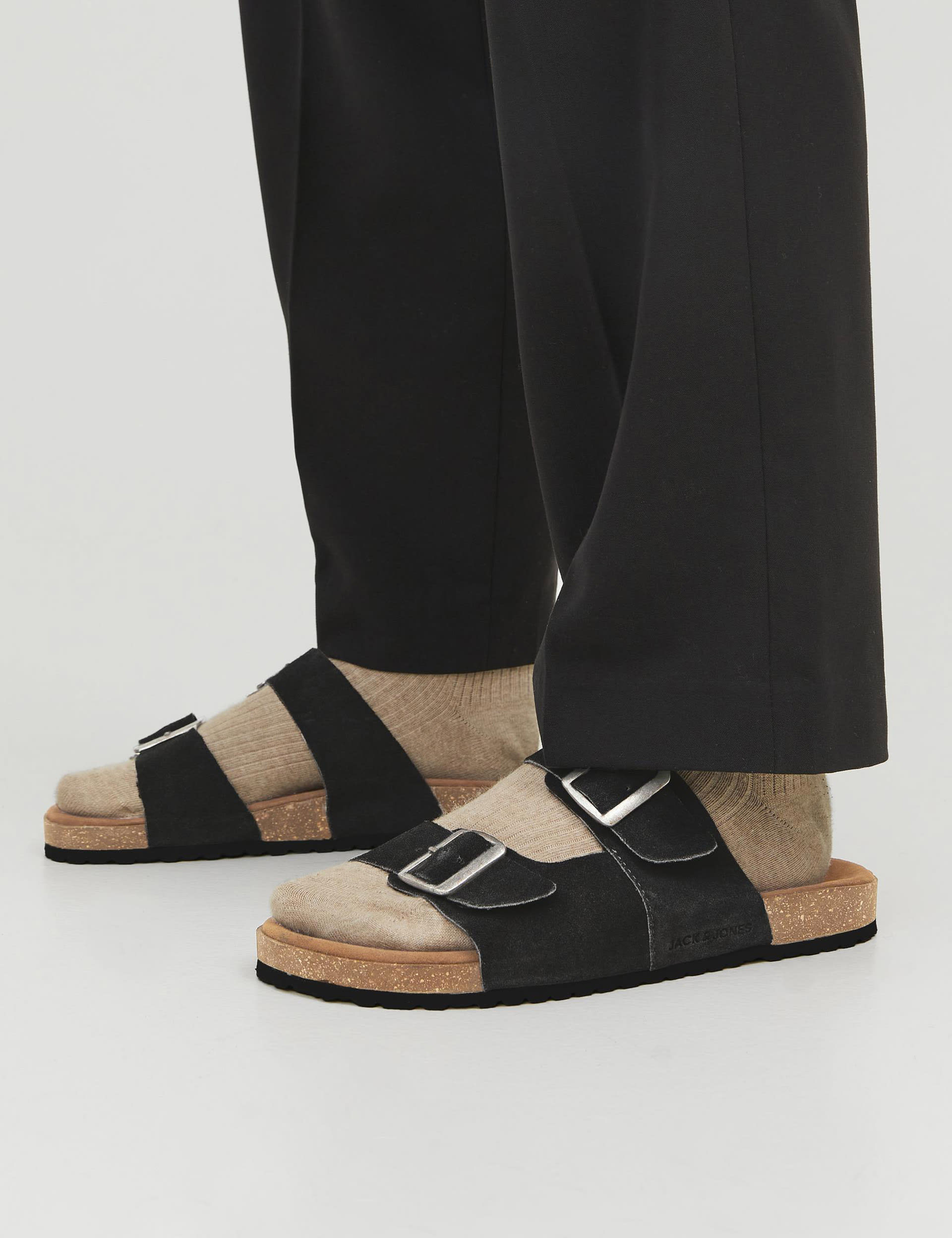 Jack & Jones Men's Suede Slip-On Sandals