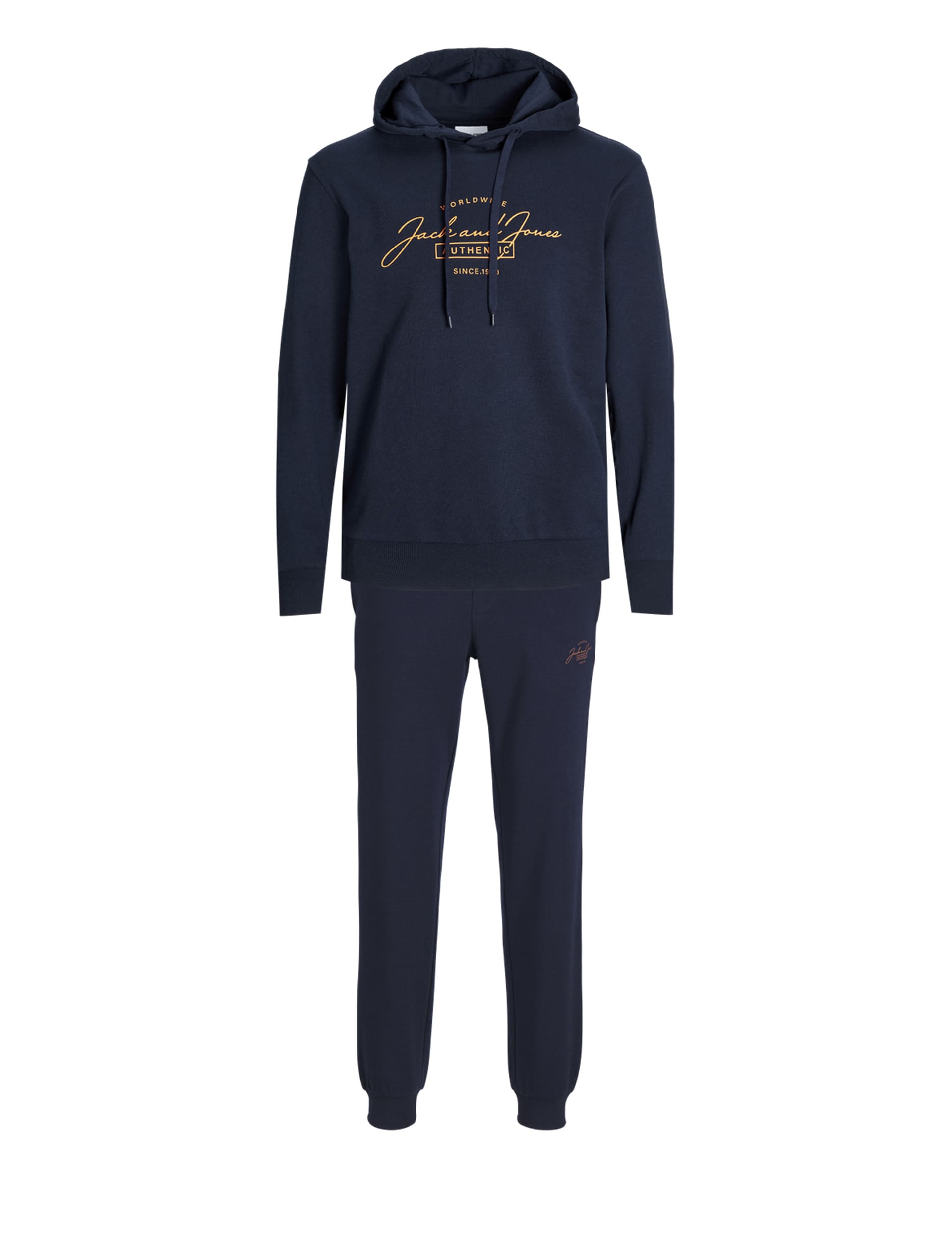 Jack & Jones Men's 2pc Logo Graphic Hoodie & Joggers Set - Navy, Navy