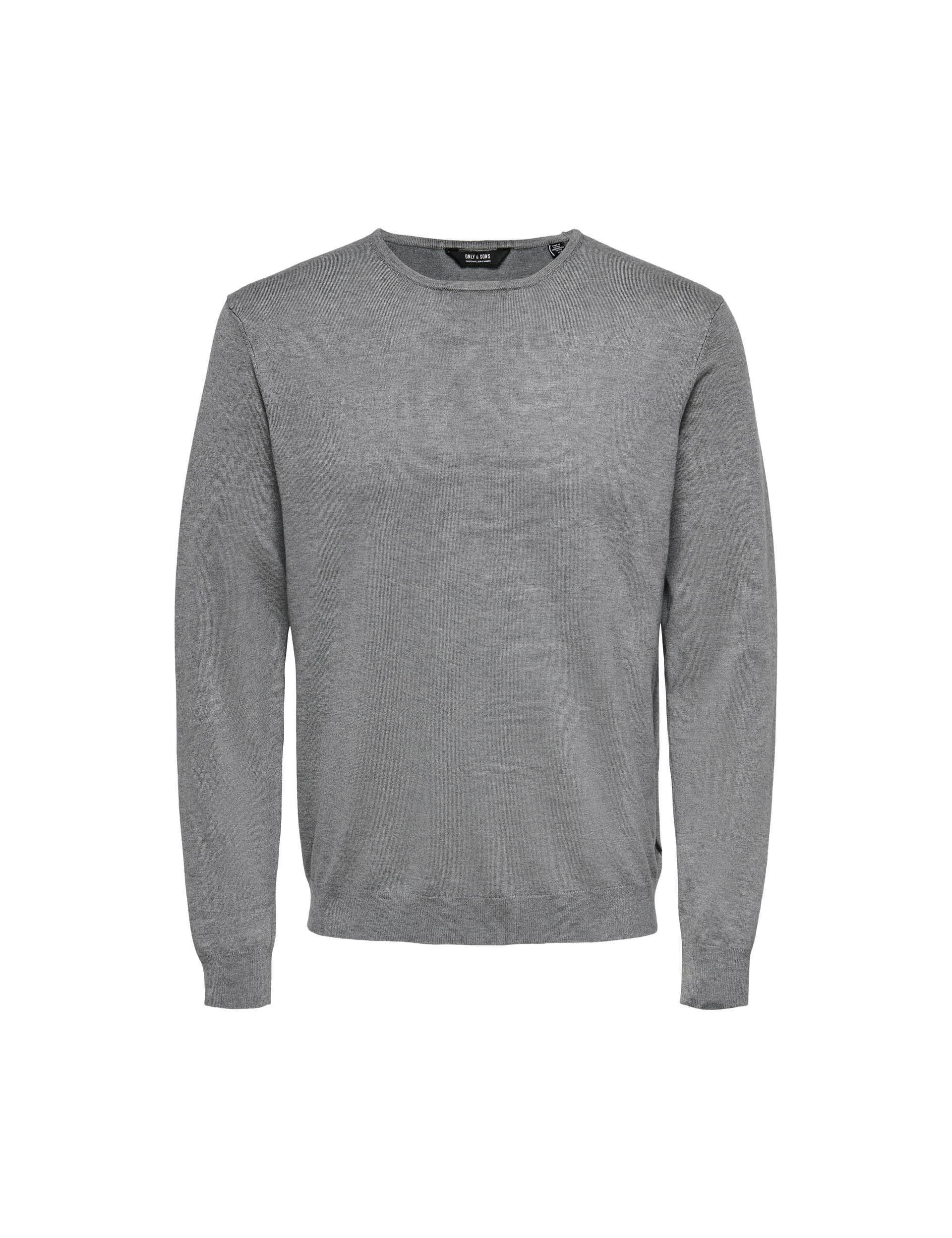 Only & Sons Men's Crew Neck Jumper - L - Grey, Black,Navy,Grey,Dark Green