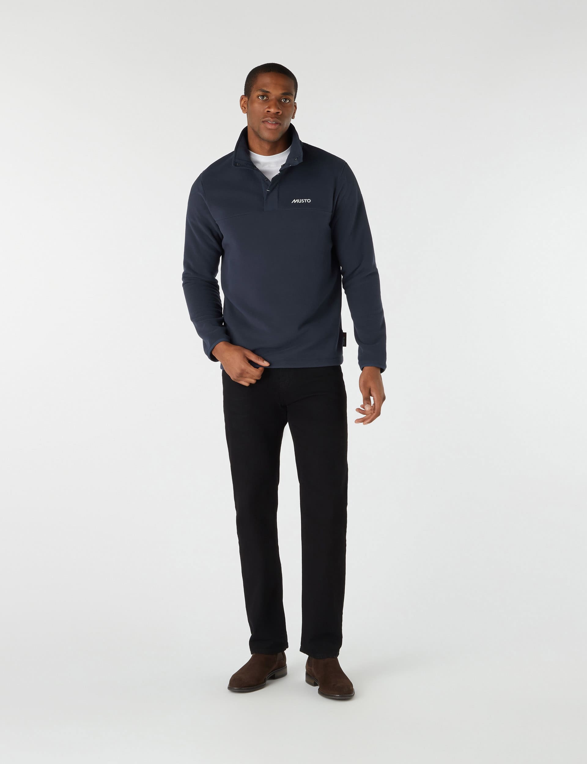 Musto Men's Fleece Funnel Neck Jumper