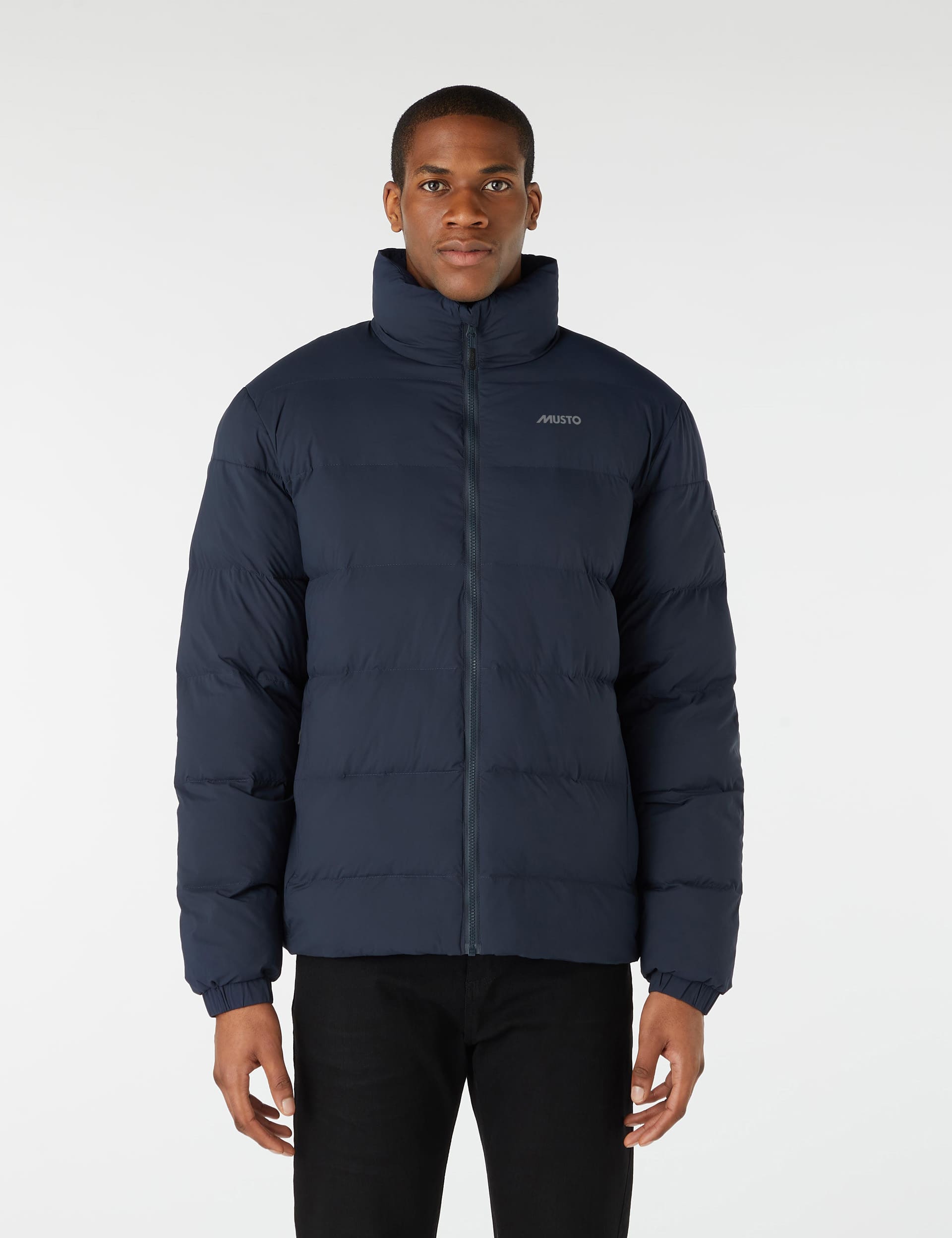 Musto Men's Puffer Jacket - L - Navy, Navy,Dark Grey