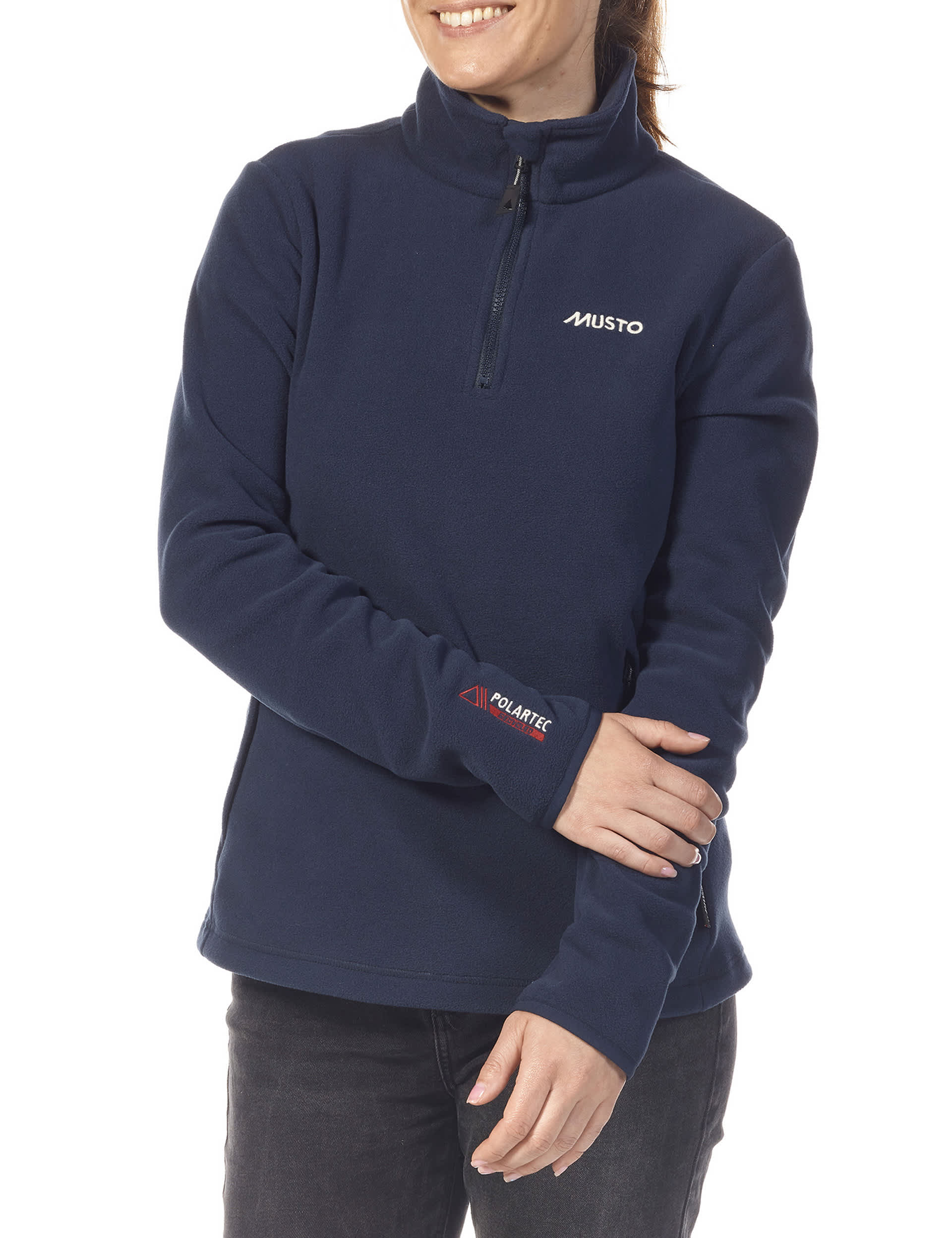 Musto Women's Snug Fleece Half Zip Jumper - 14REG - Navy, Navy