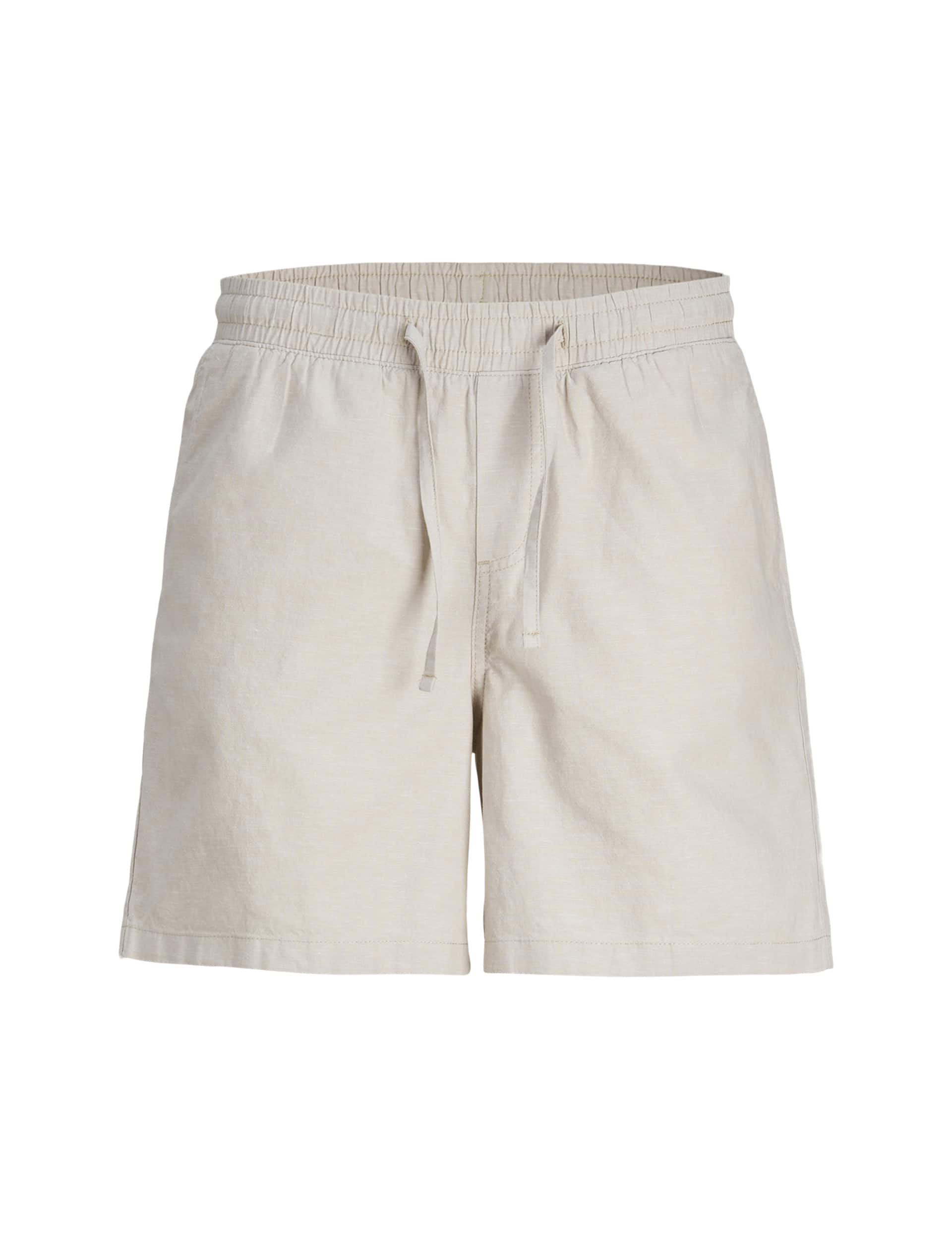 Jack & Jones Men's Linen Blend Shorts - Beige, Beige,Navy