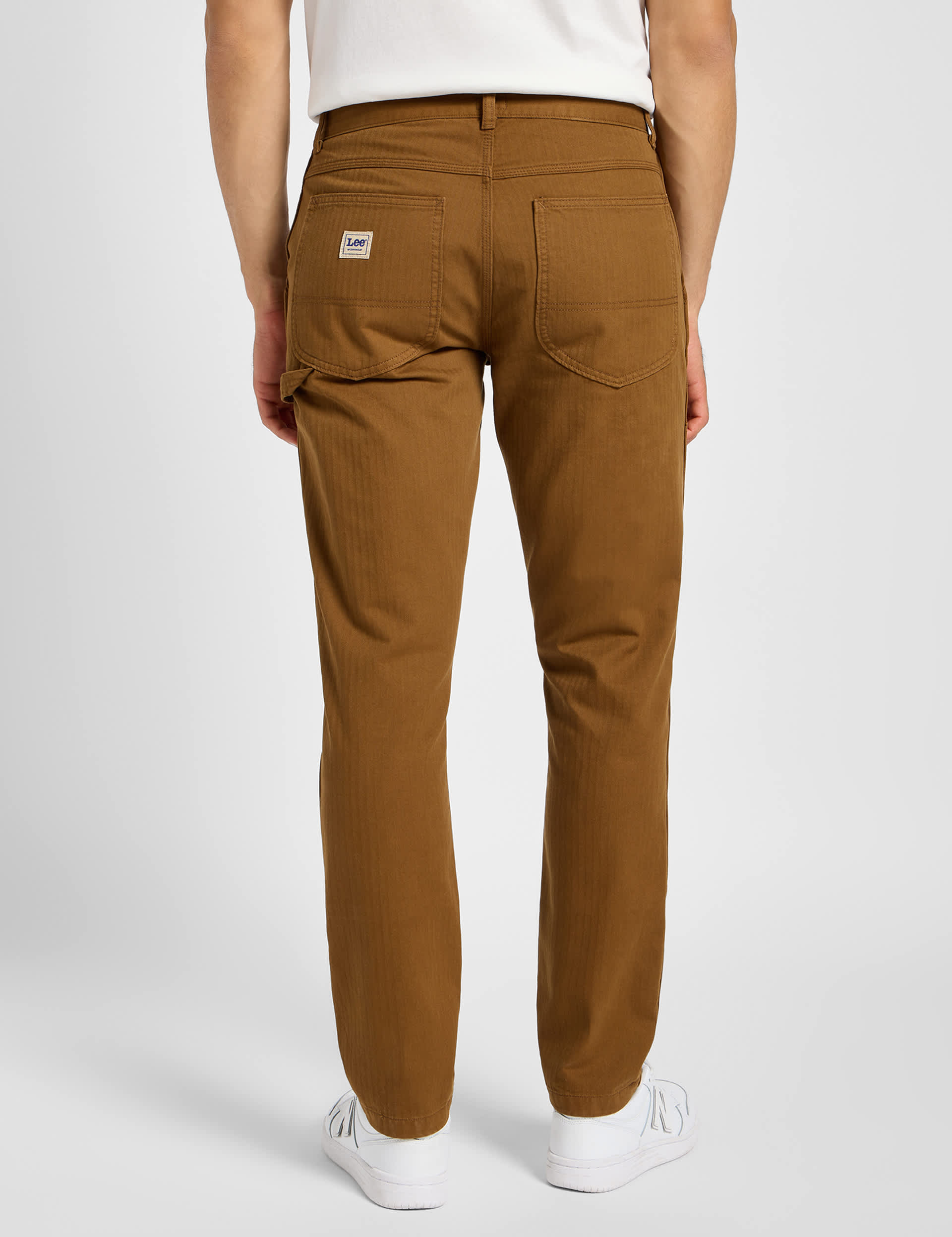 Lee Men's Pure Cotton Carpenter Trousers - 34/32 - Brown, Brown