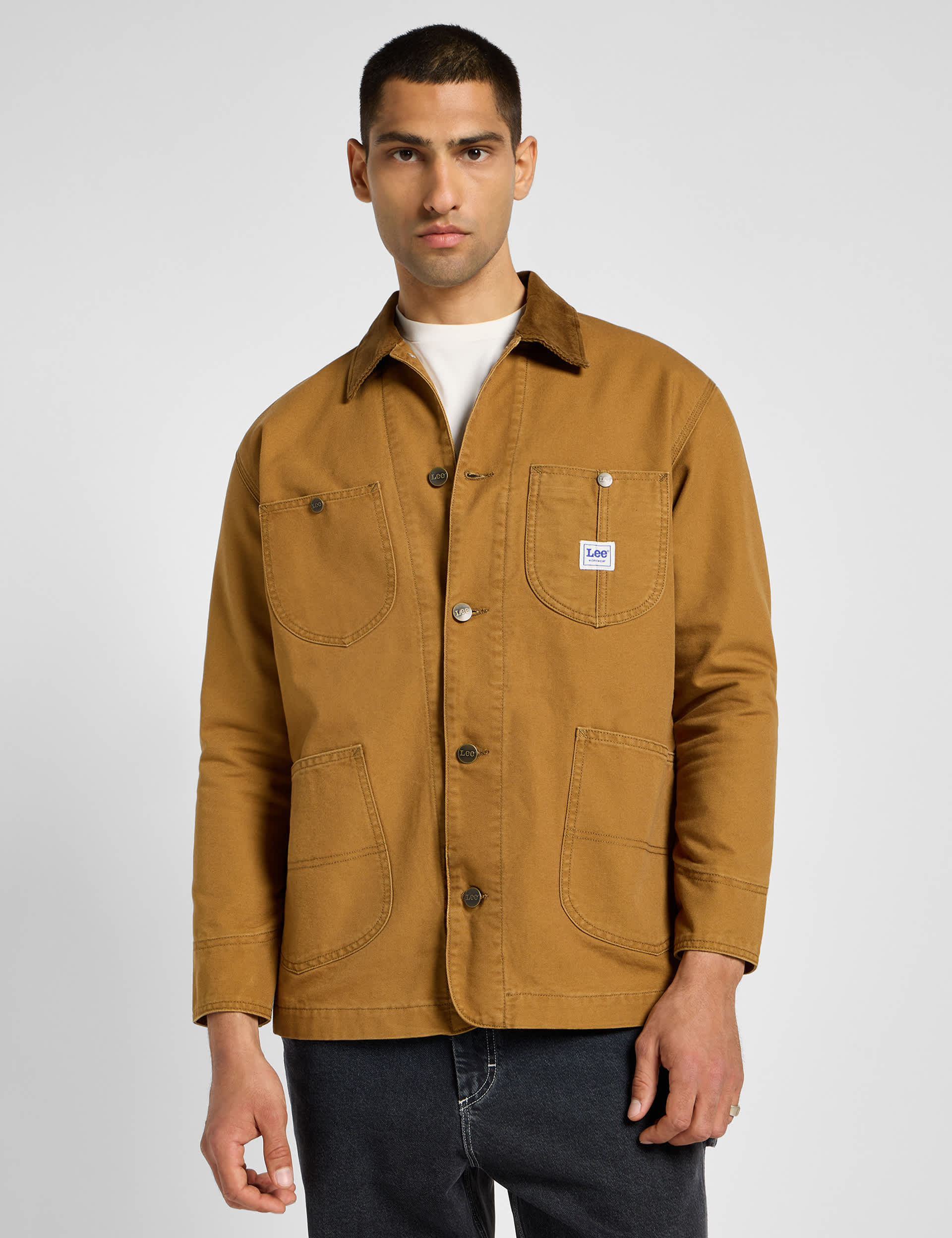 Lee Men's Loose Denim Jacket - Brown, Brown