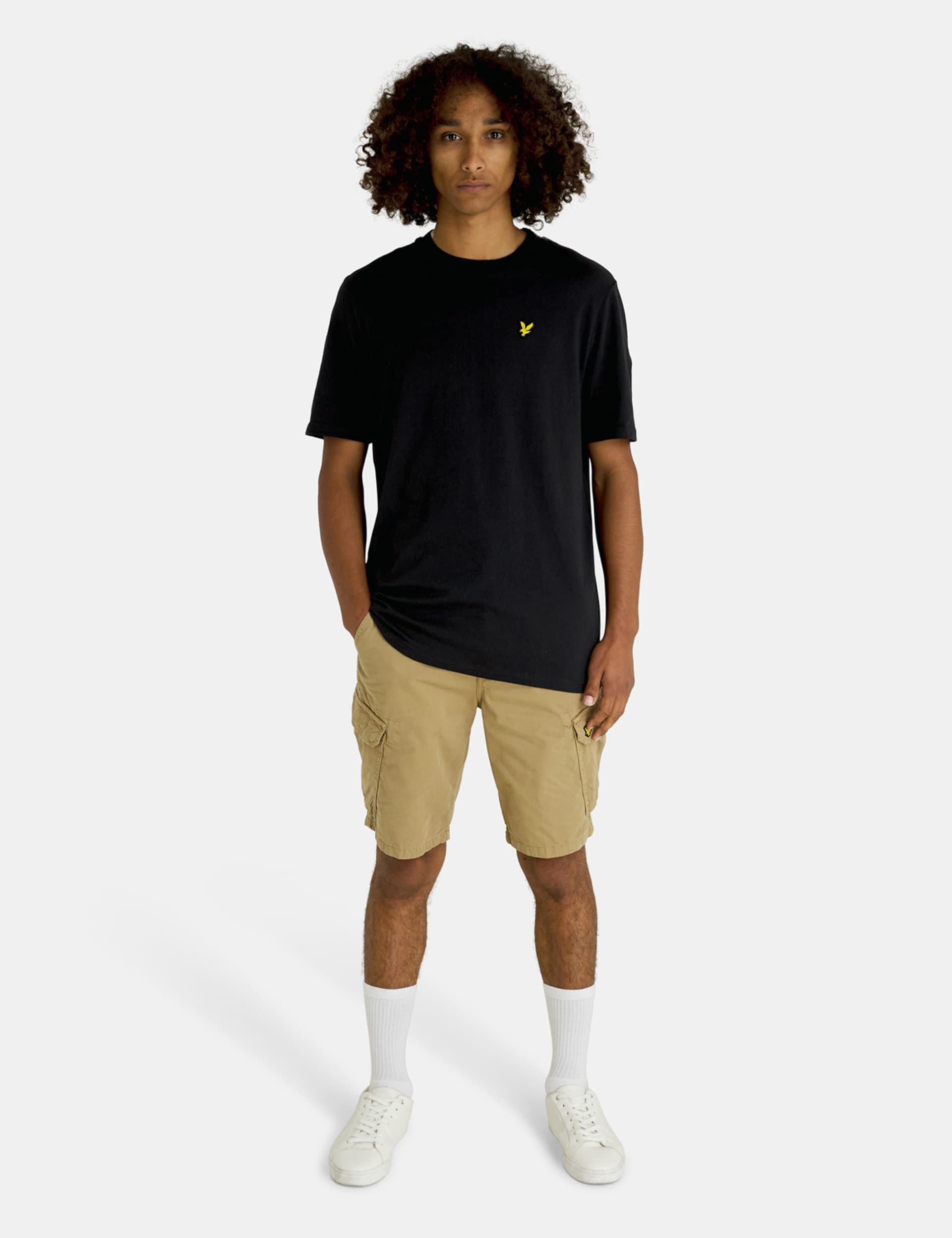 lyle & scott cargo shorts - 30 - stone, stone