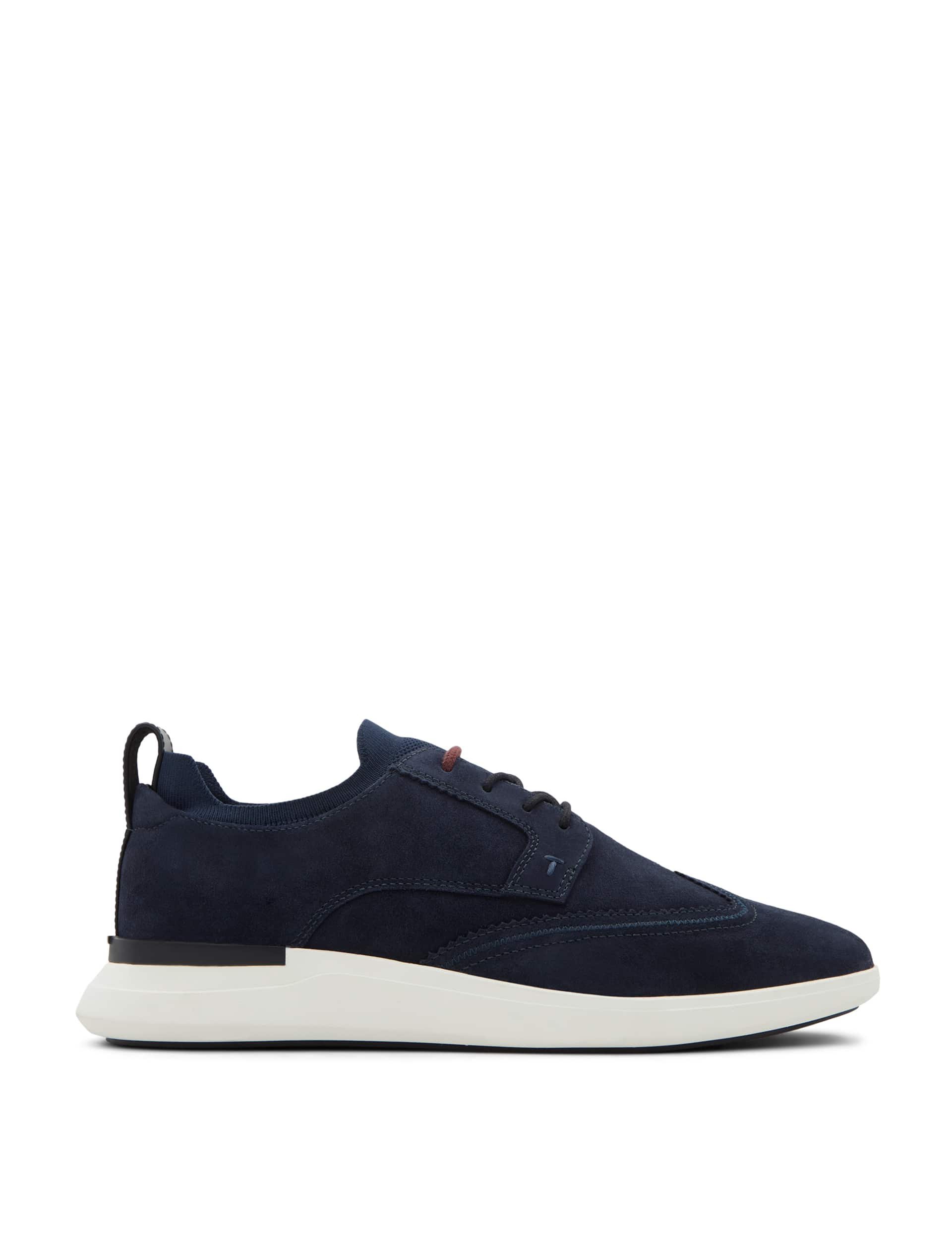 Ted Baker Men's Suede Trainers - 8 - Navy, Navy