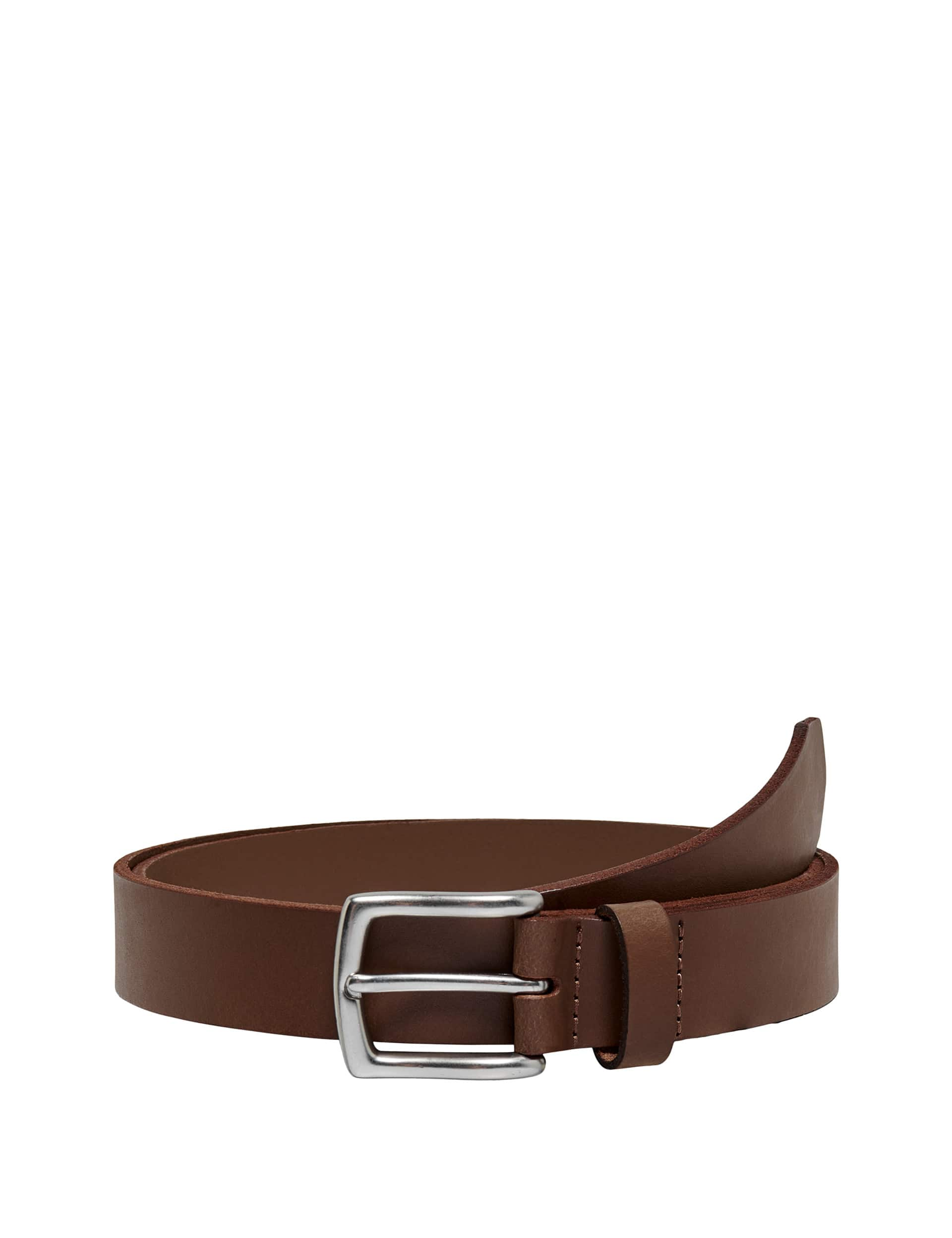 Only & Sons Men's Leather Belt - 43.5 - Brown, Black,Brown