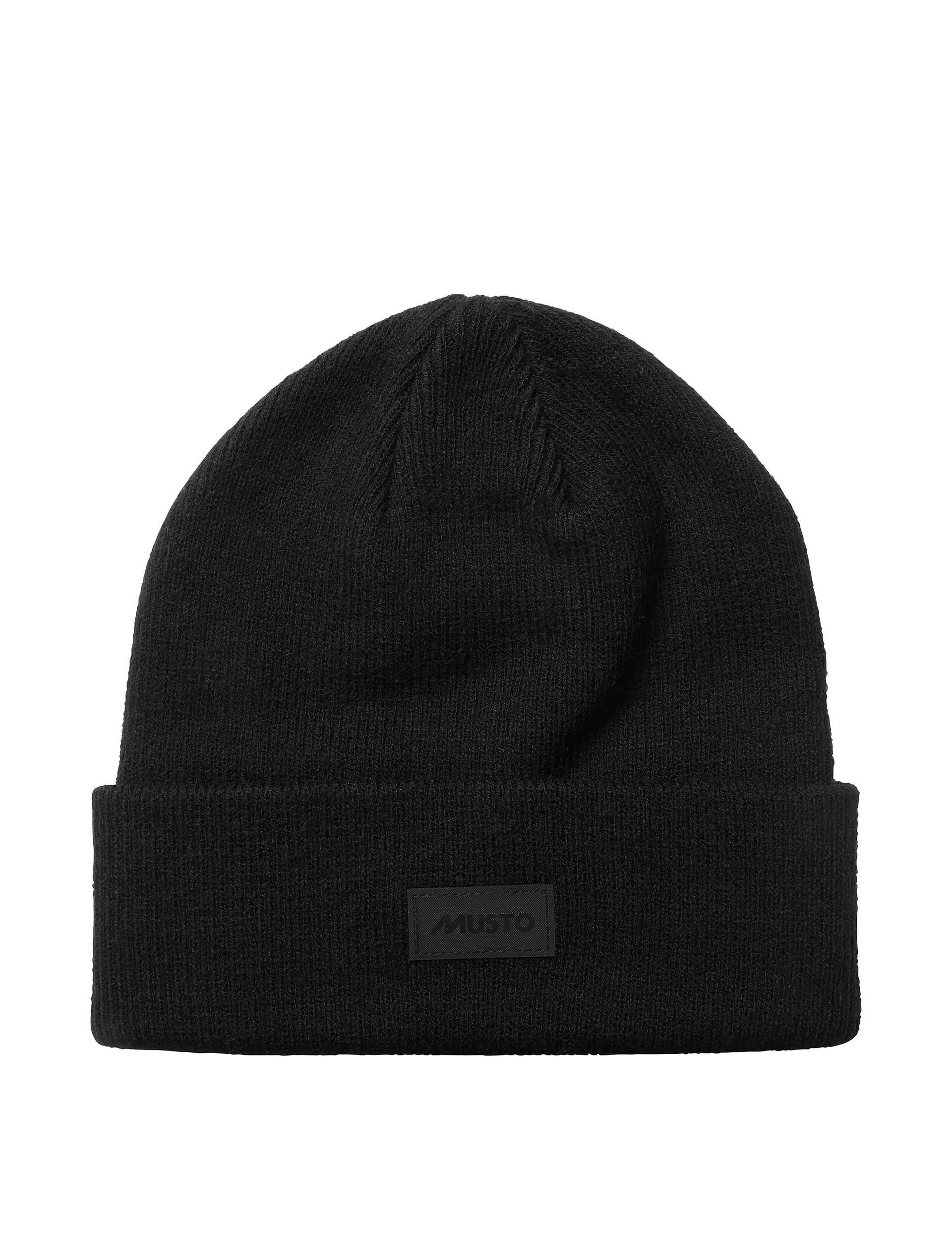 Musto Men's Shaker Cuff Knitted Beanie Hat - one size - Black, Black