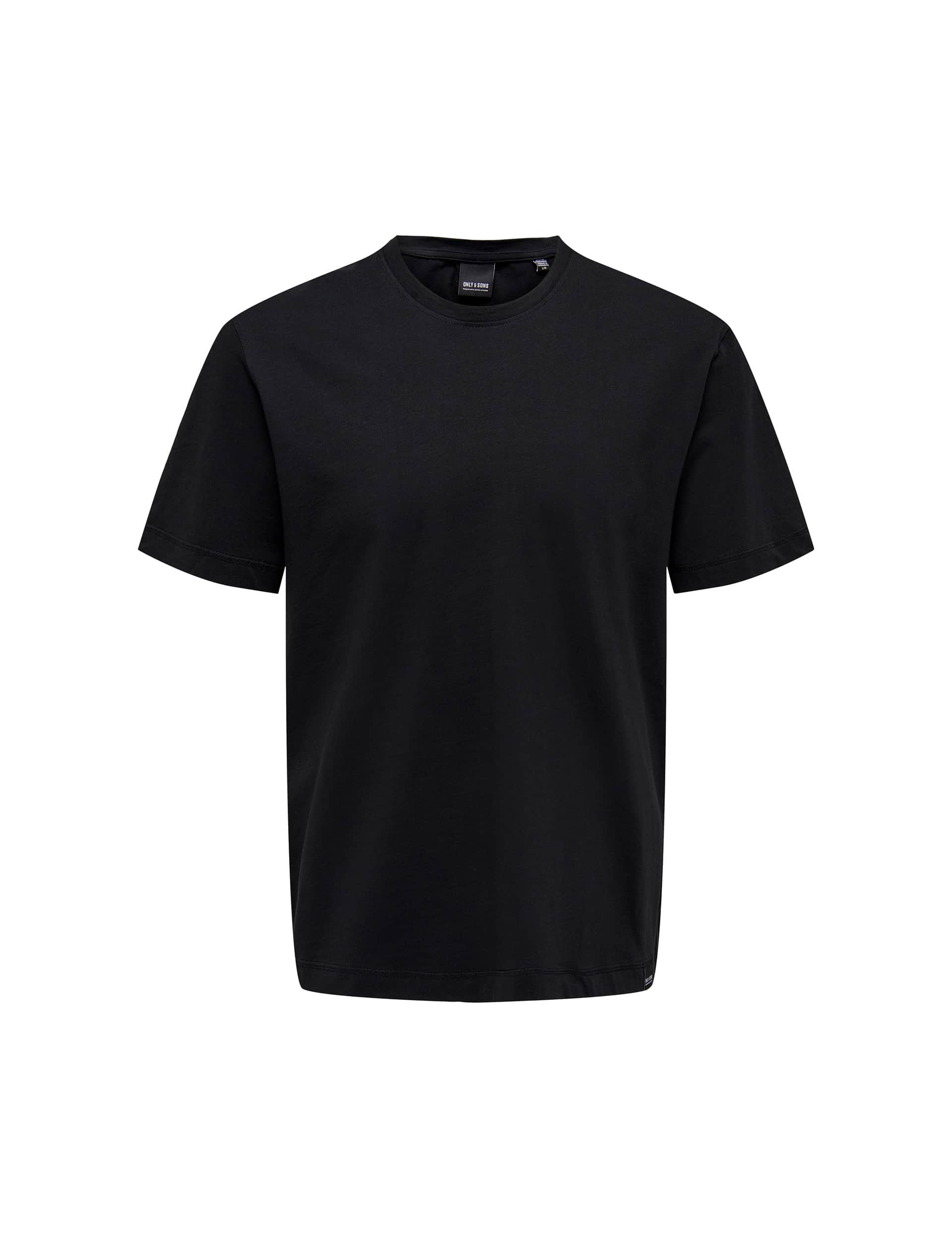 Only & Sons Men's Cotton Crew Neck T-Shirt - XL - Black, Black,Navy,White