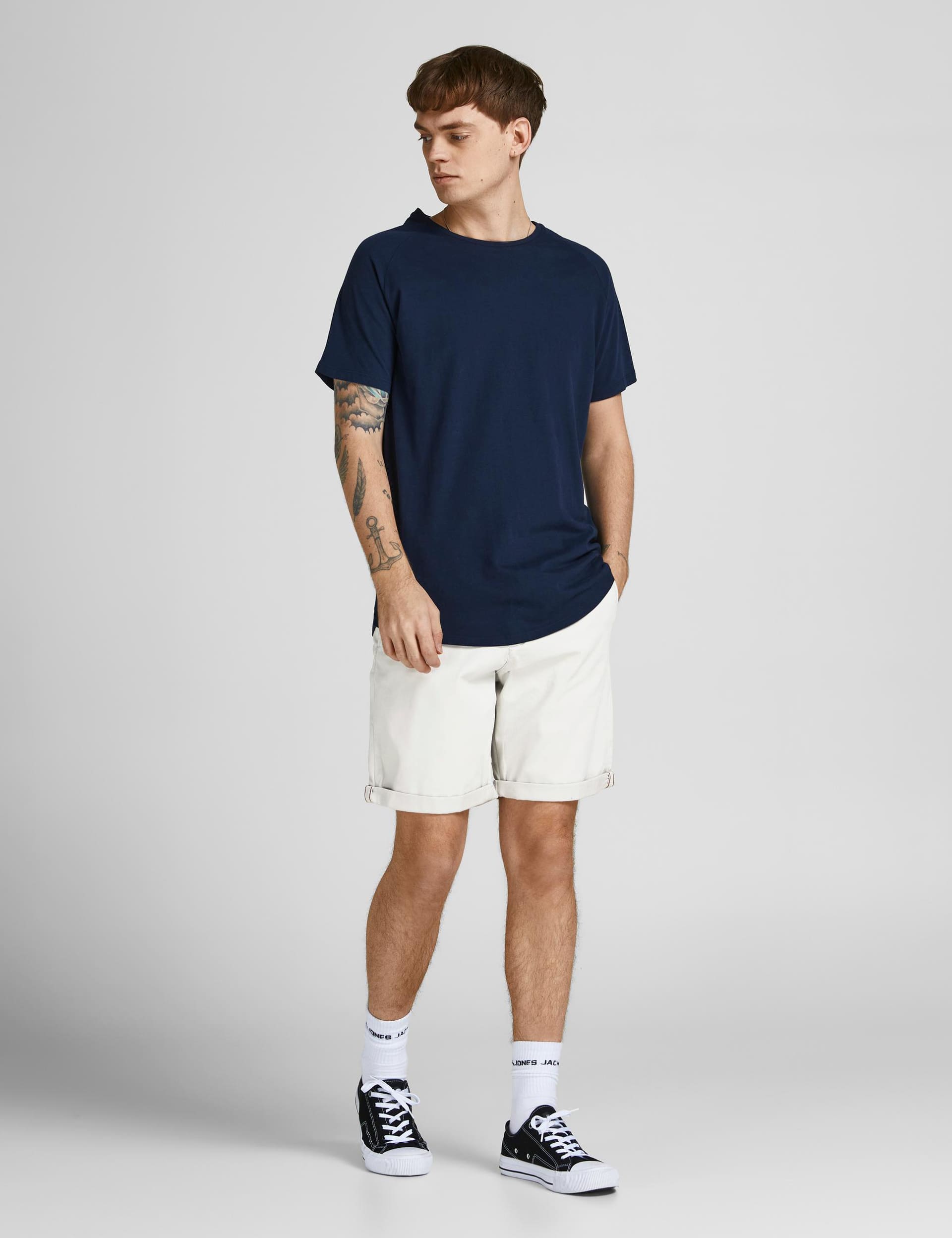 Jack & Jones Men's Regular Fit Chino Shorts - Sage, White,Navy,Beige,Sage