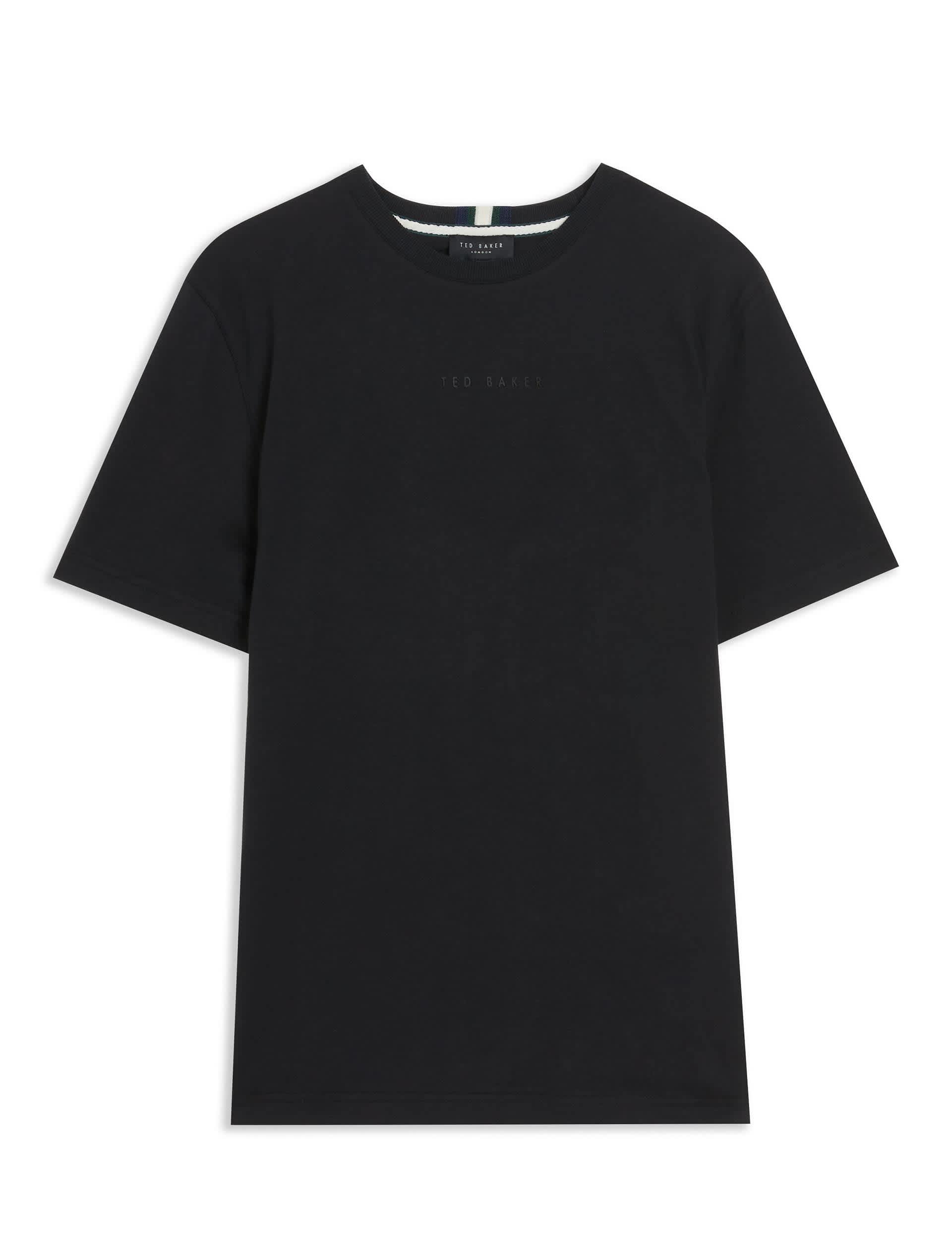 Ted Baker Men's Pure Cotton Crew Neck T-Shirt - XL - Black, Navy,Black,White