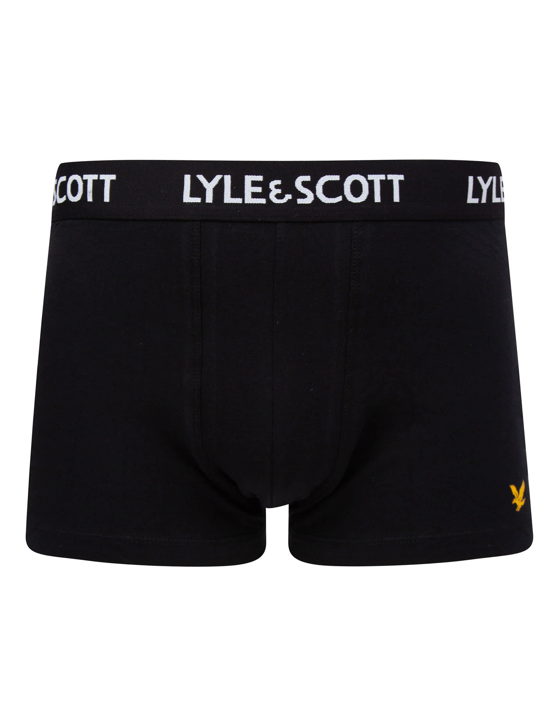 Lyle & Scott Men's 3pk Cotton Rich Trunks - L - Grey Mix, Grey Mix,Black