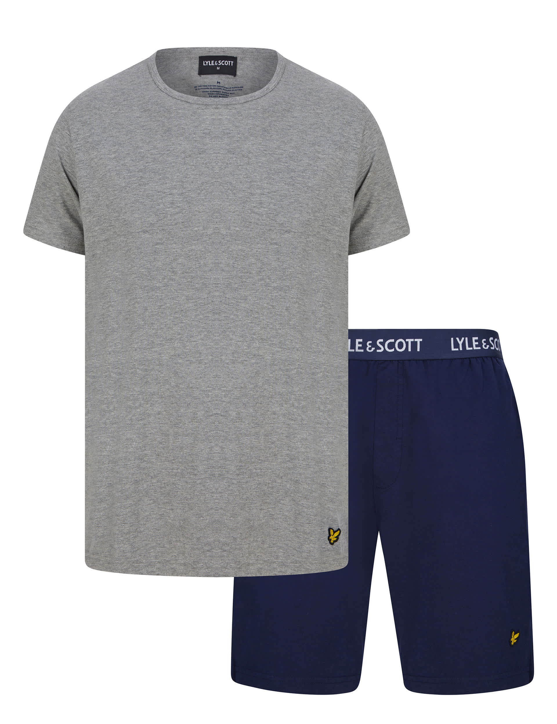 Lyle & Scott Men's Cotton Rich Lounge Set - Multi, Black,Multi